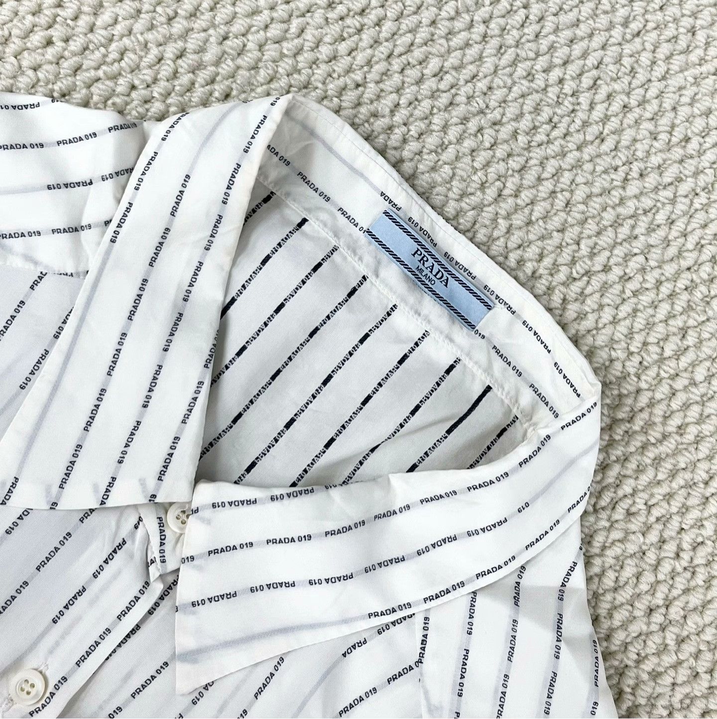 Prada Prada Retro Striped Multi Button Up 38 Women Size S / US 4 / IT 40 - 3 Thumbnail