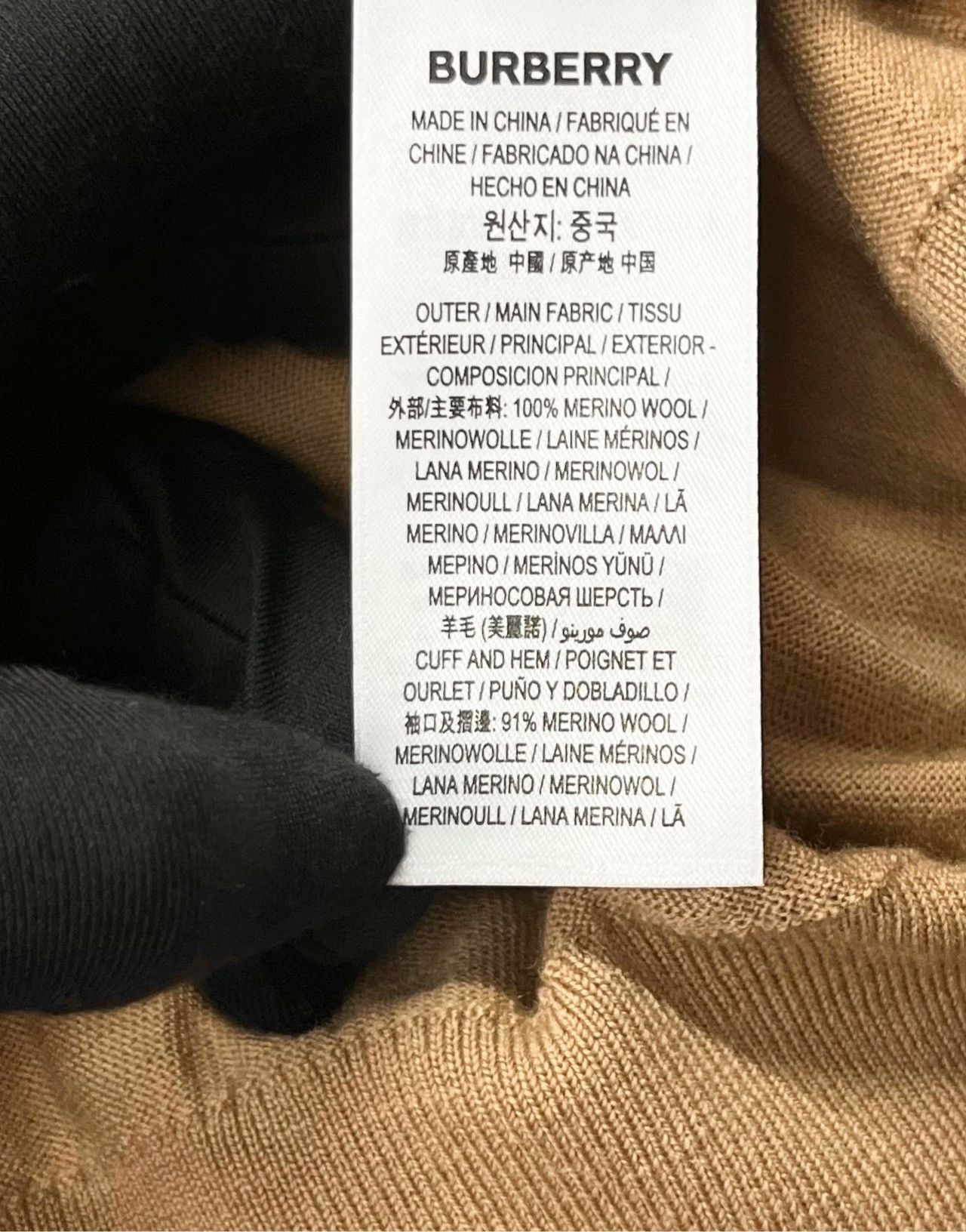Burberry Burberry Knit Plaid Beige Sweater XS Women Size XS / US 0-2 / IT 36-38 - 4 Thumbnail