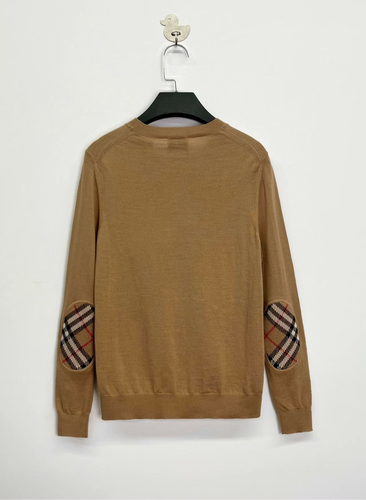 Burberry Burberry Knit Plaid Beige Sweater XS Women Size XS / US 0-2 / IT 36-38 - 2 Thumbnail