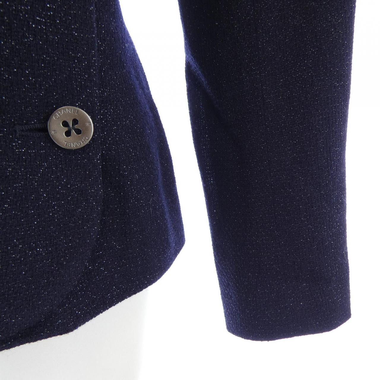 Chanel Chanel Chanel Collarless Jacket Textile Outerwear P15256V08504 DUTY FREE for USA Size ONE SIZE - 6 Thumbnail