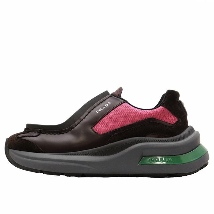 Prada Prada PRADA System leather rubber technical fabric sneakers Leather Shoes 2EG424 DUTY FREE for USA Size ONE SIZE - 3 Thumbnail