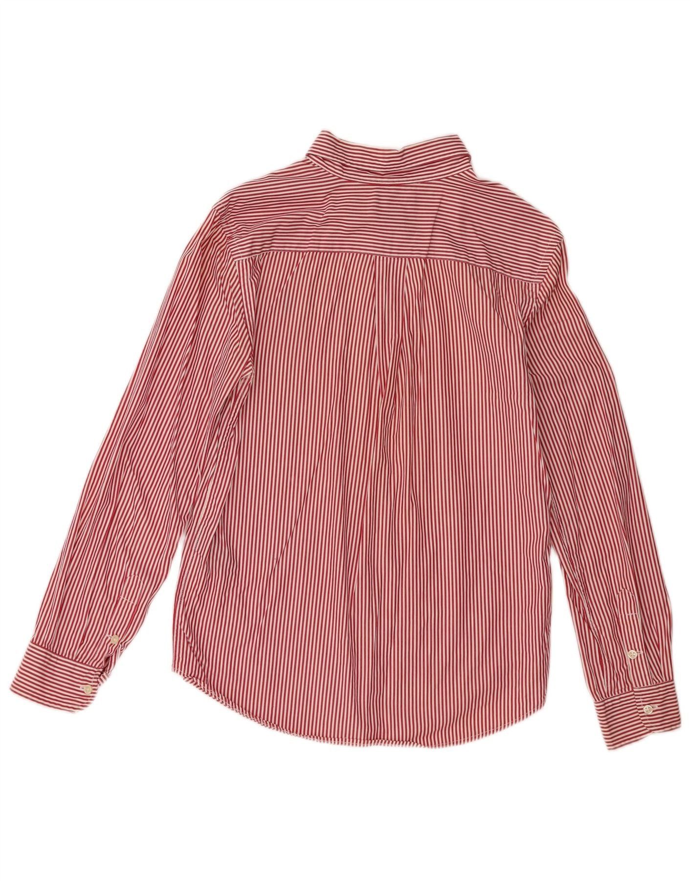 Ralph Lauren Boys Shirt 15-16 Years XL Red Pinstripe Cotton Size XL / US 12-14 / IT 48-50 - 2 Thumbnail