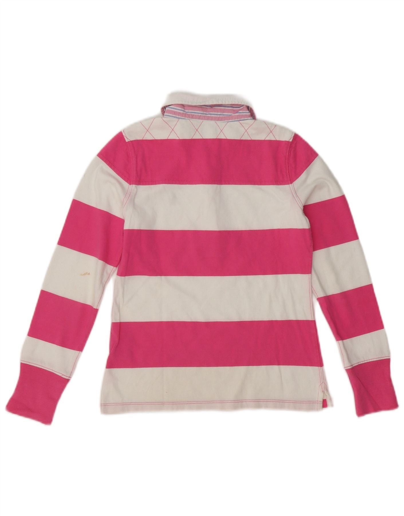 Ralph Lauren Girls Rugby Polo Shirt 8-9 Years Medium Pink Striped Size S / US 4 / IT 40 - 2 Thumbnail