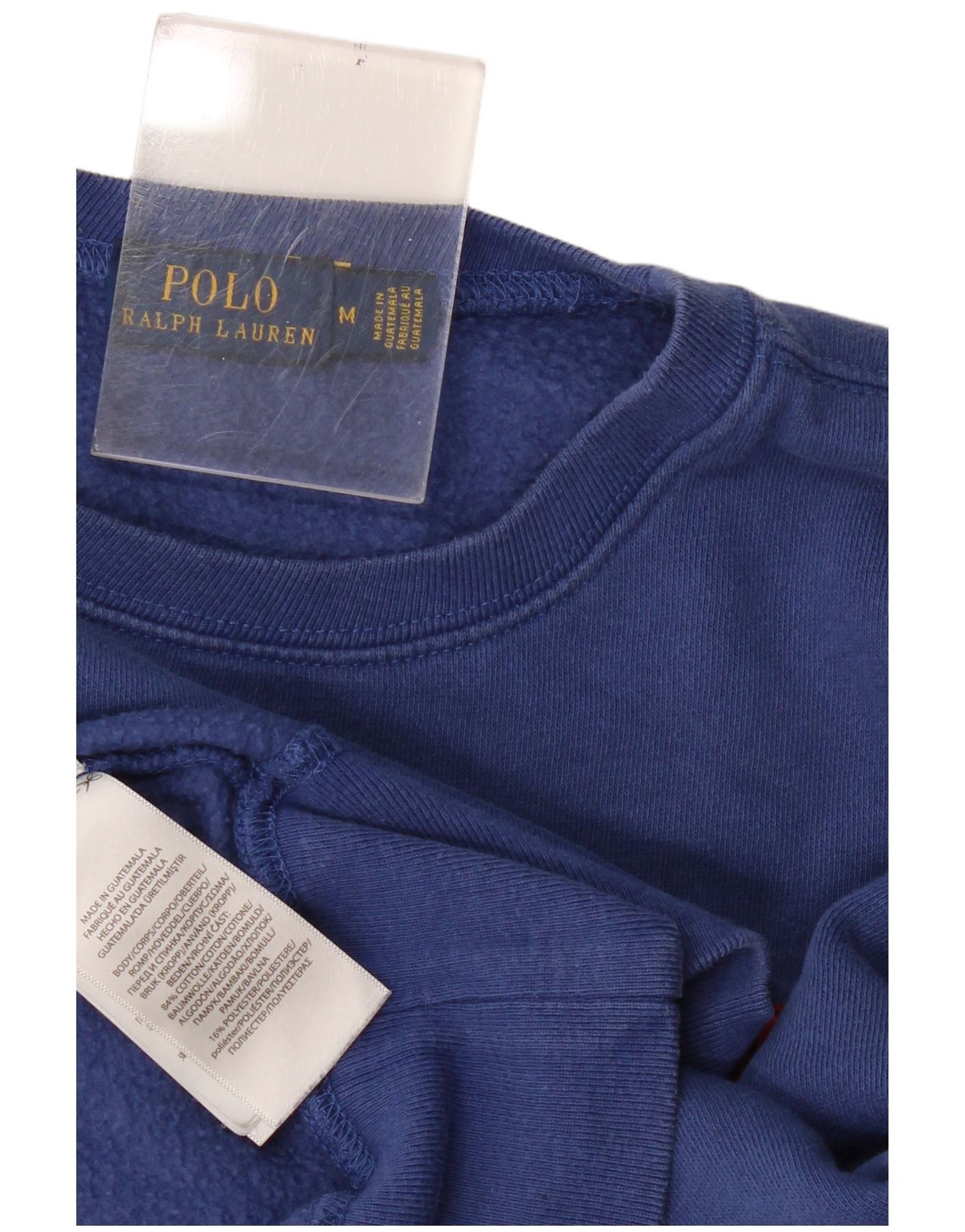 Polo Ralph Lauren Womens Graphic Sweatshirt Jumper UK 14 Medium Blue Size XL / US 12-14 / IT 48-50 - 3 Thumbnail