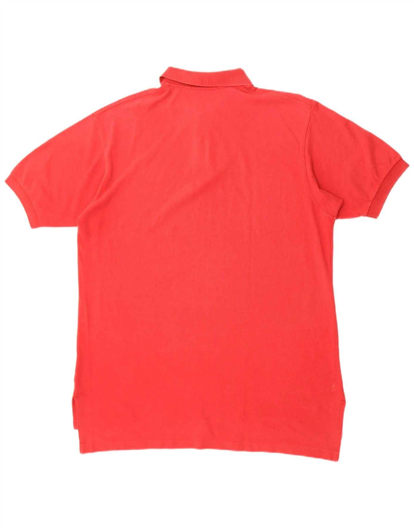 Polo Ralph Lauren Mens Polo Shirt XL Red Cotton Size US XL / EU 56 / 4 - 2 Thumbnail