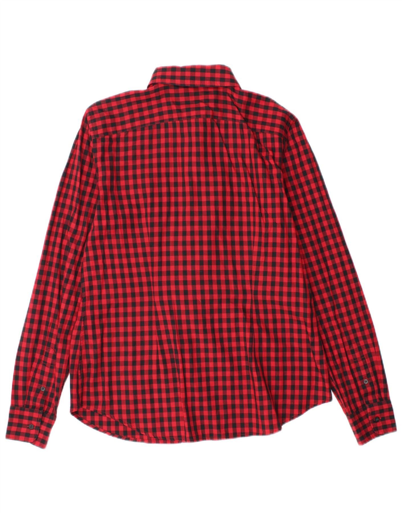 Ralph Lauren Womens Shirt UK 14 Medium Red Gingham Cotton Size S / US 4 / IT 40 - 2 Thumbnail
