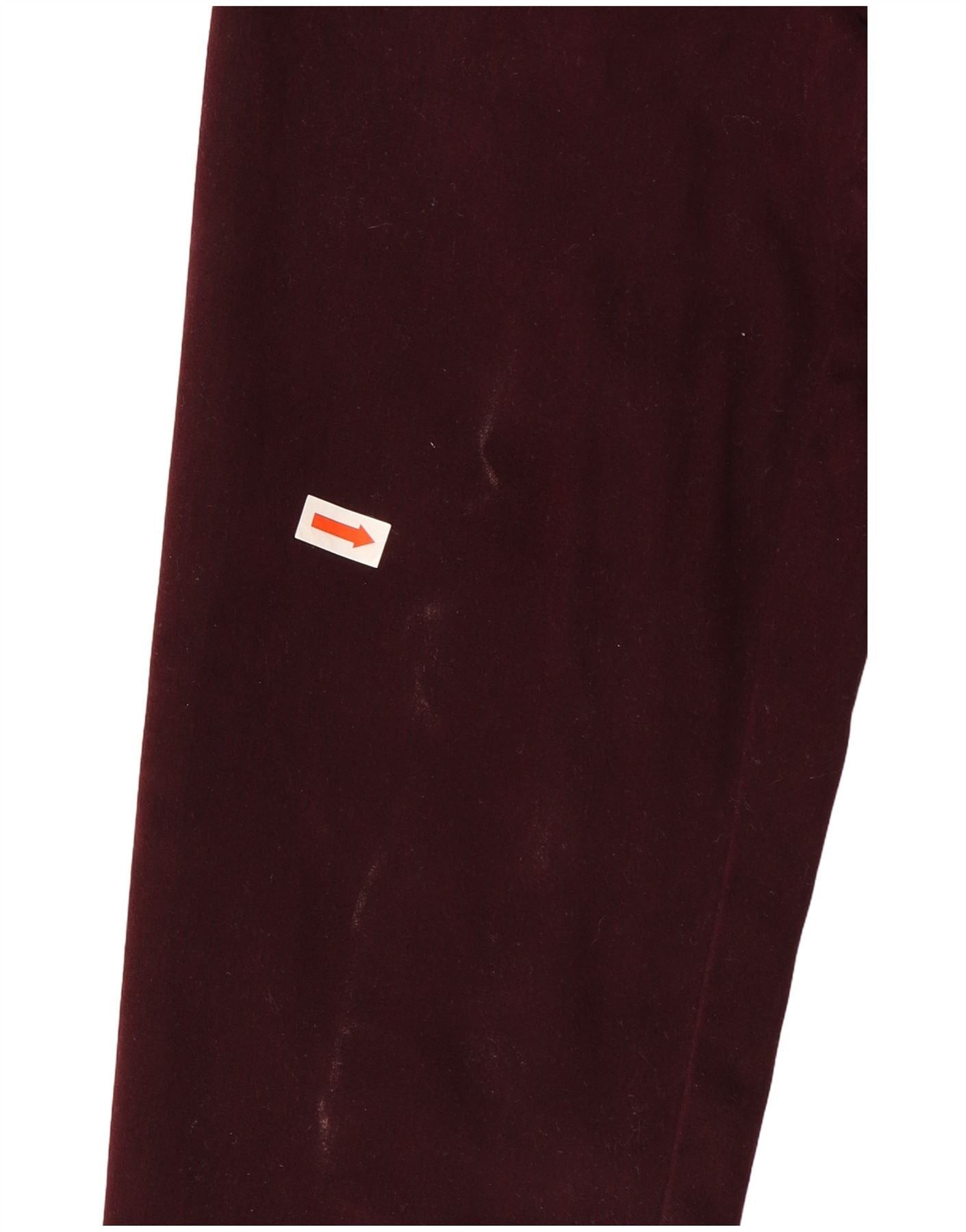 Ralph Lauren Womens Straight Casual Trousers US 10 Large W32 L30 Burgundy Size 28" / US 6 / IT 42 - 3 Thumbnail
