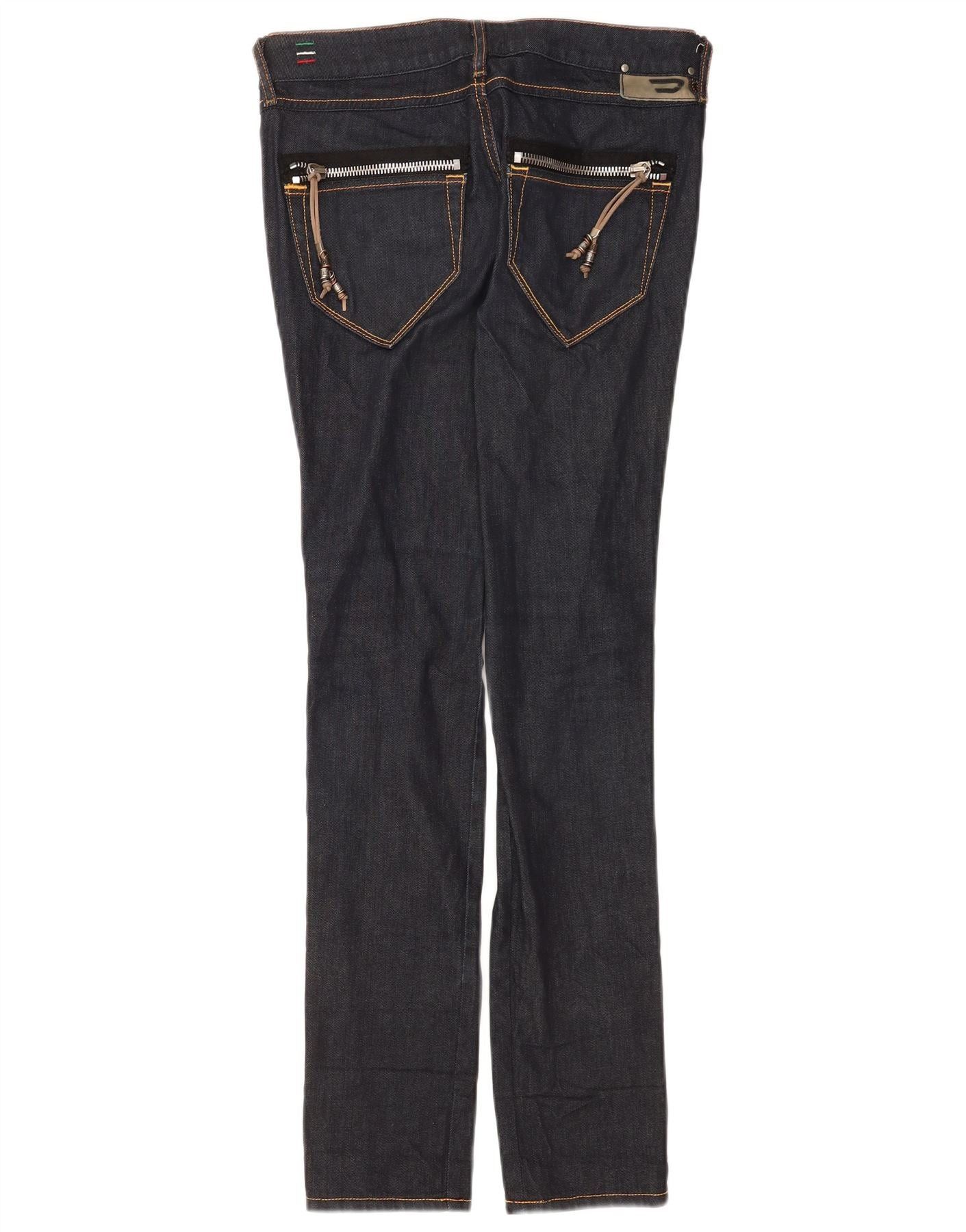 Diesel Womens Clush Stretch Slim Jeans W27 L32 Navy Blue Cotton Size 42" / US 20 - 2 Thumbnail