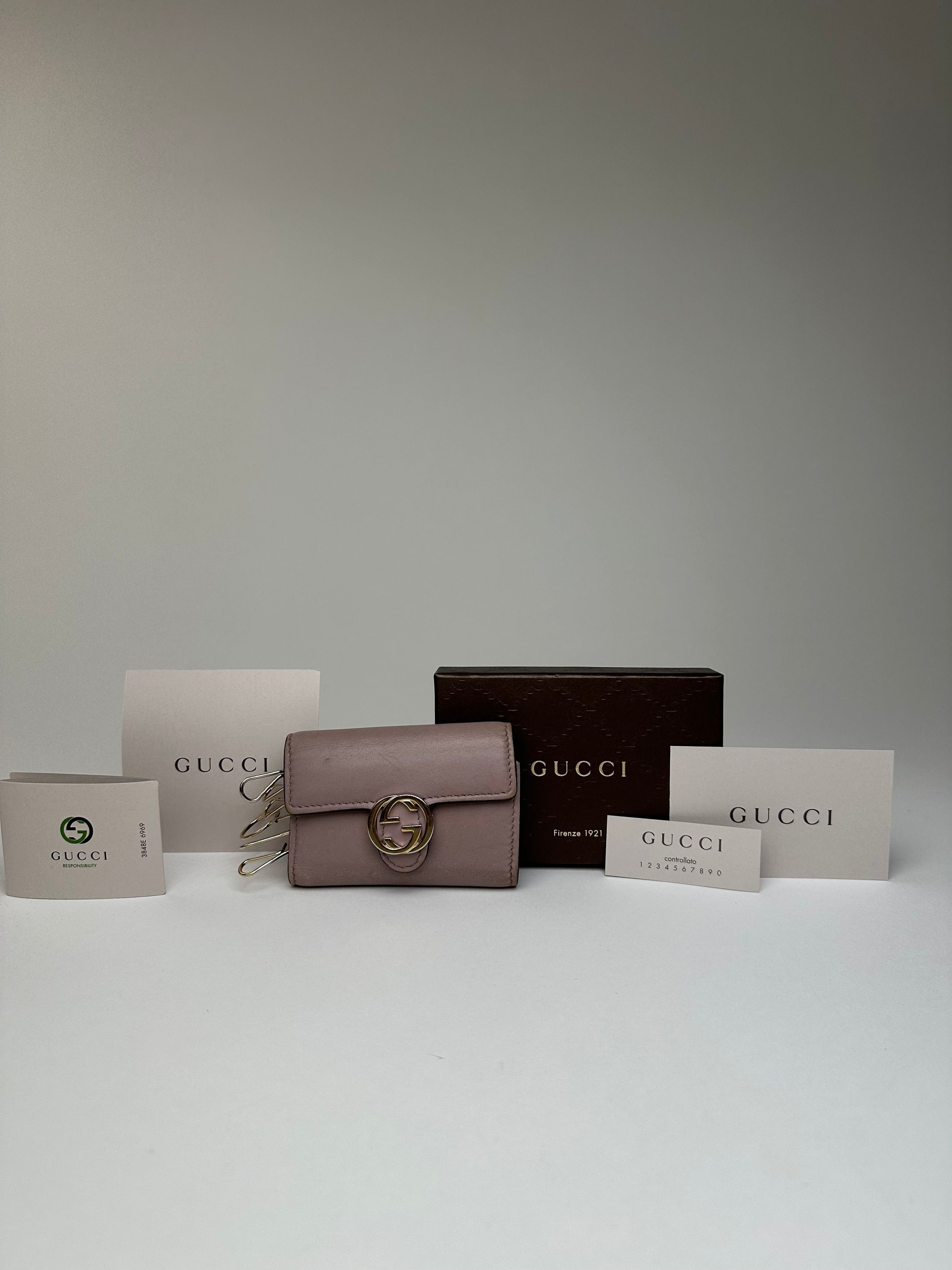 Gucci Vintage Marmont Leather Key / Card Holder Purple Size ONE SIZE - 14 Thumbnail
