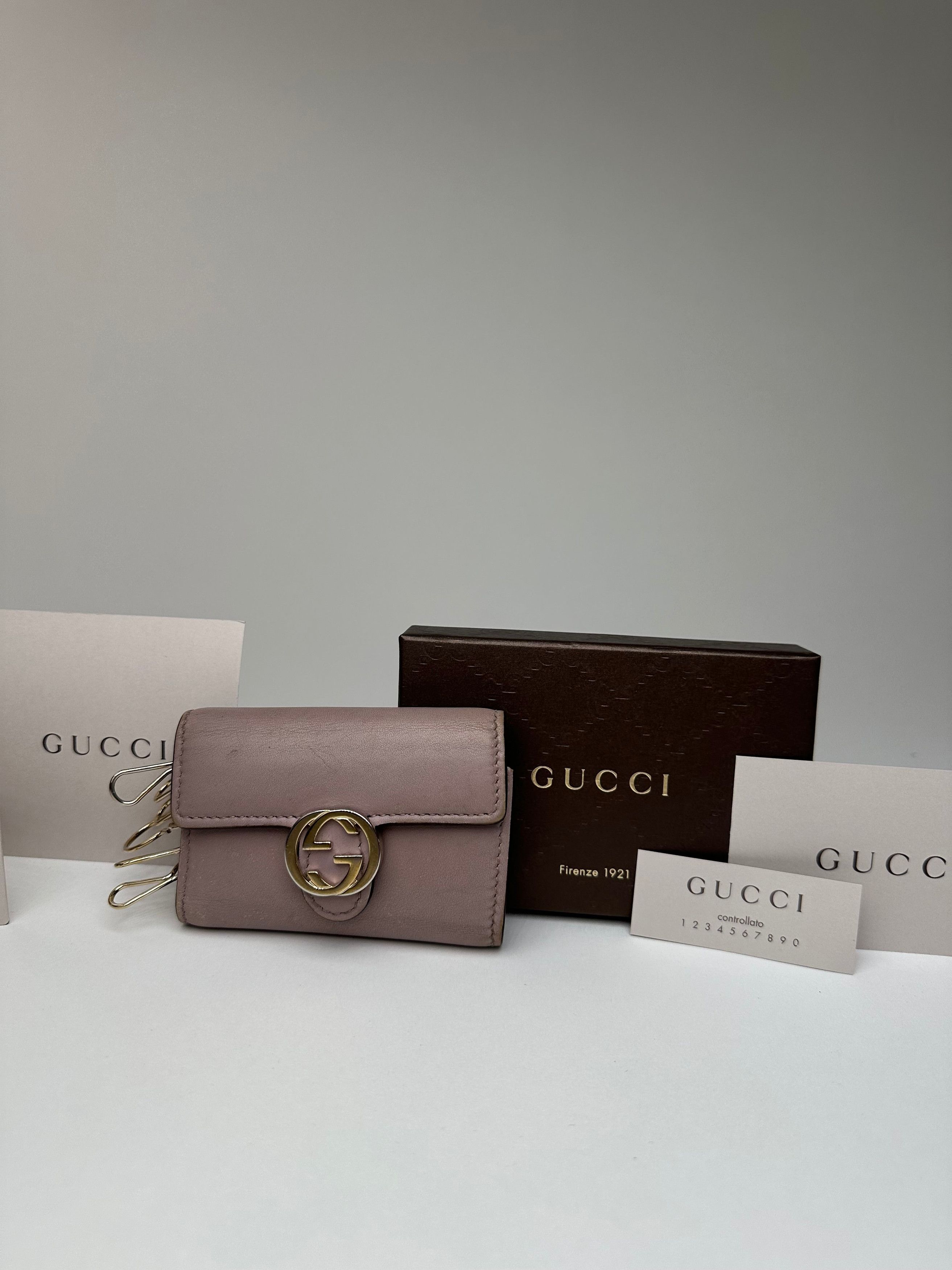Gucci Vintage Marmont Leather Key / Card Holder Purple Size ONE SIZE - 5 Thumbnail