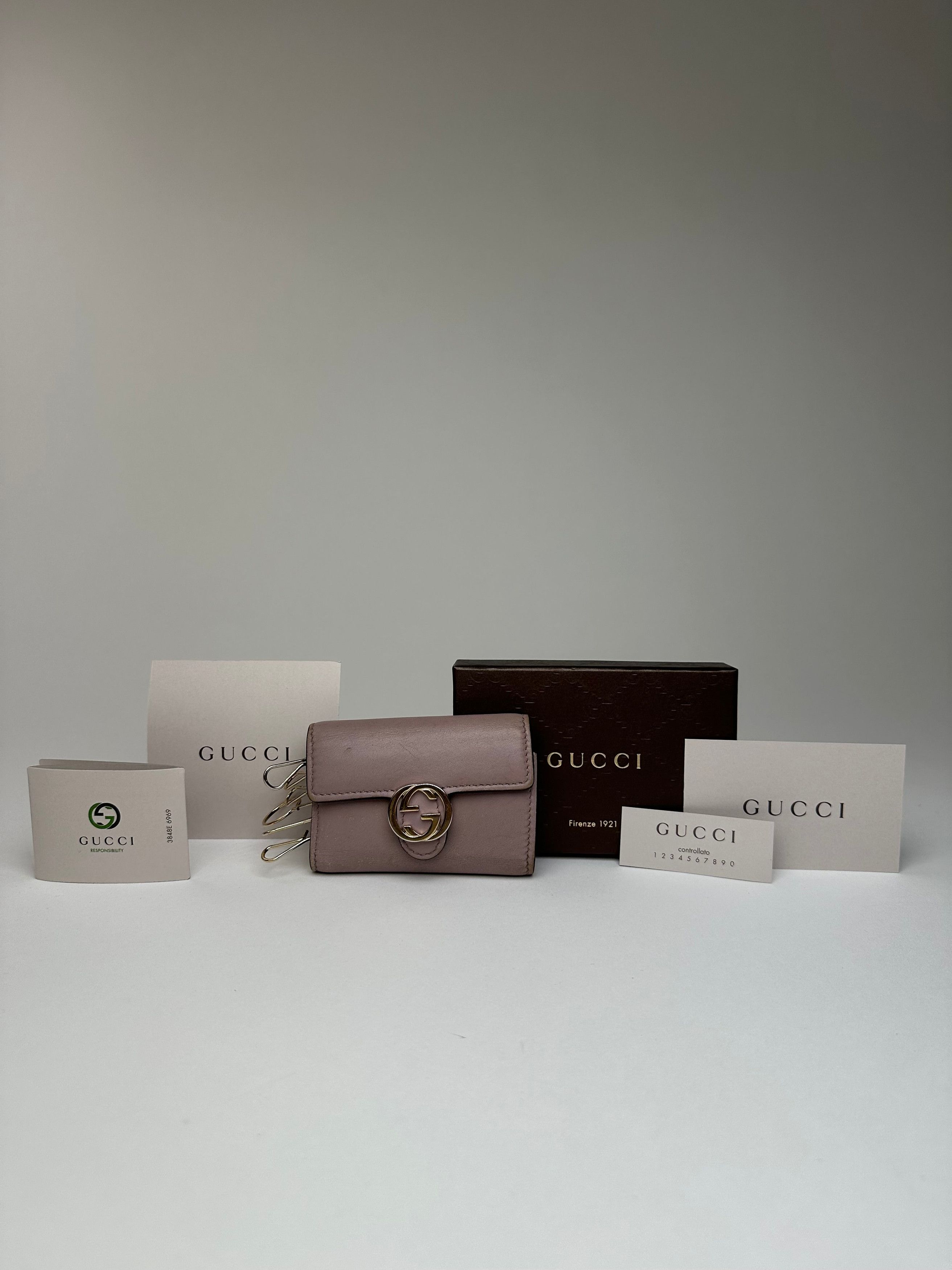 Gucci Vintage Marmont Leather Key / Card Holder Purple Size ONE SIZE - 11 Thumbnail