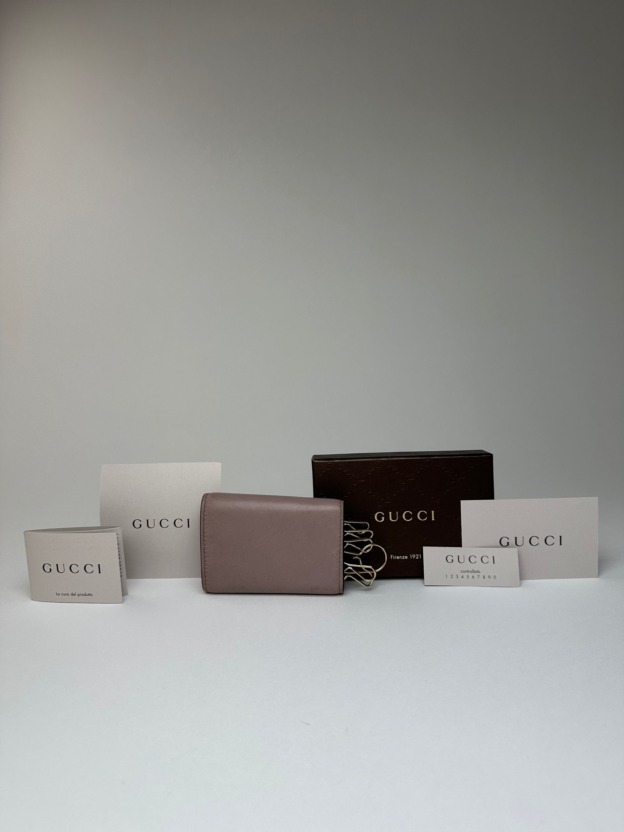 Gucci Vintage Marmont Leather Key / Card Holder Purple Size ONE SIZE - 2 Thumbnail