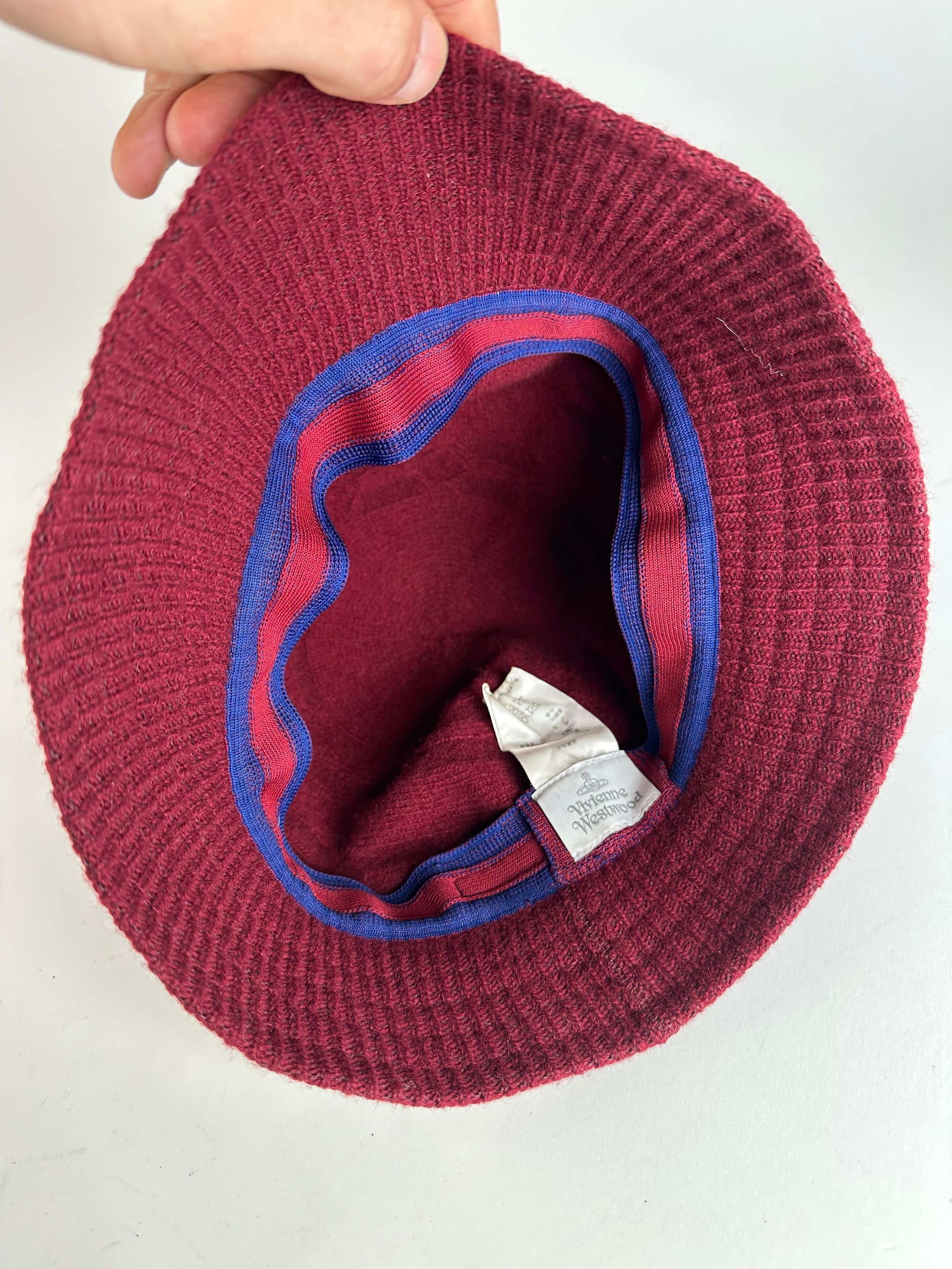 Vivienne Westwood Vintage Wool Hat Purple Size ONE SIZE - 3 Thumbnail