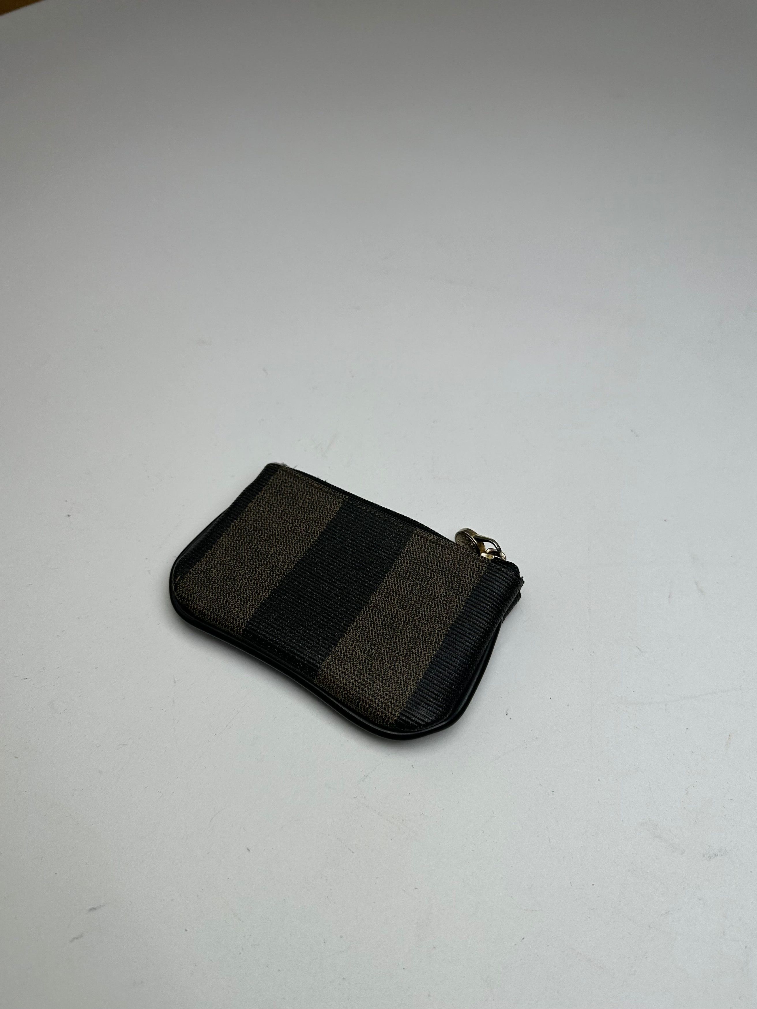 Fendi Vintage Card Holder Striped Brown Size ONE SIZE - 11 Thumbnail