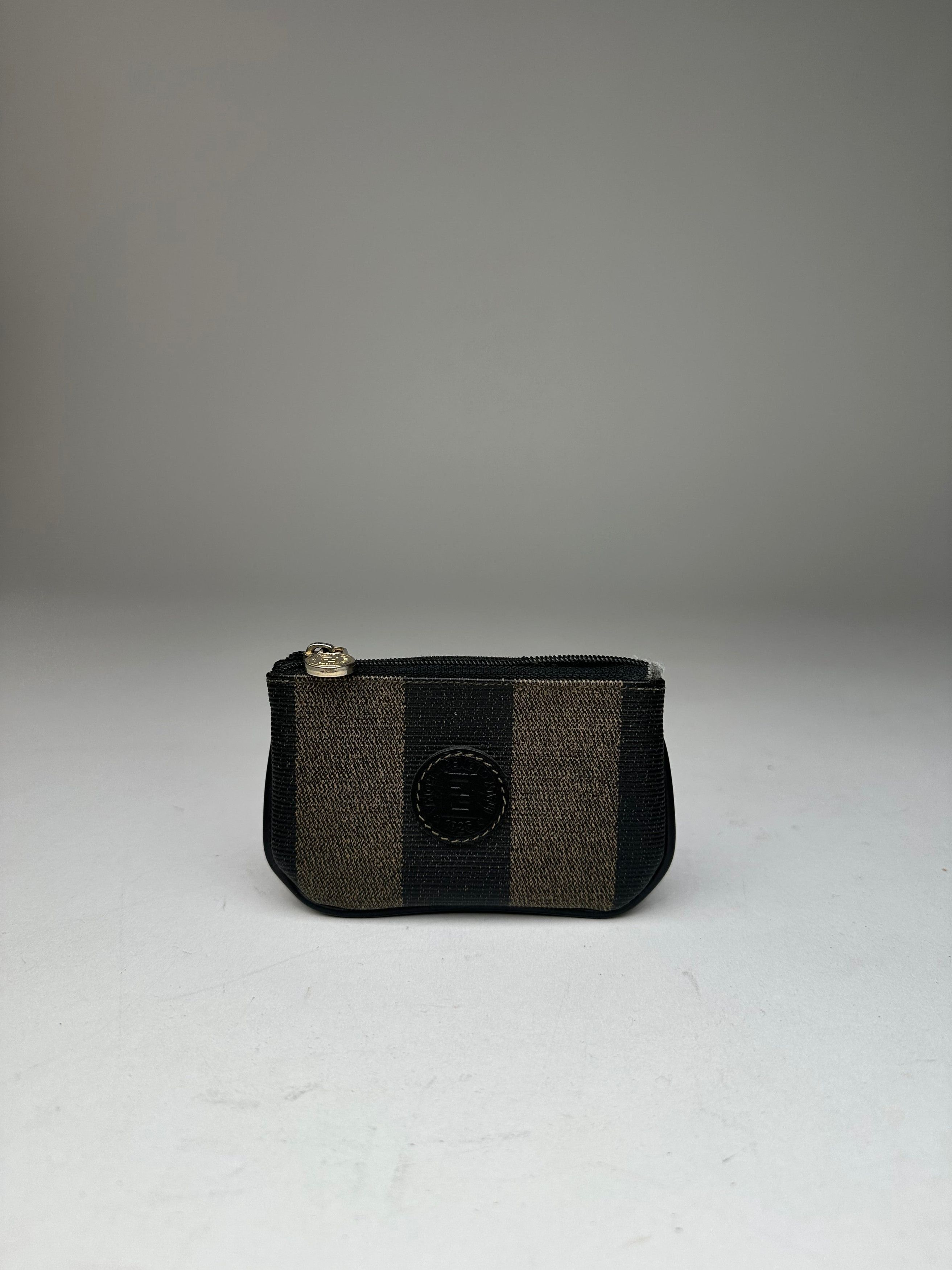 Fendi Vintage Card Holder Striped Brown Size ONE SIZE - 5 Thumbnail