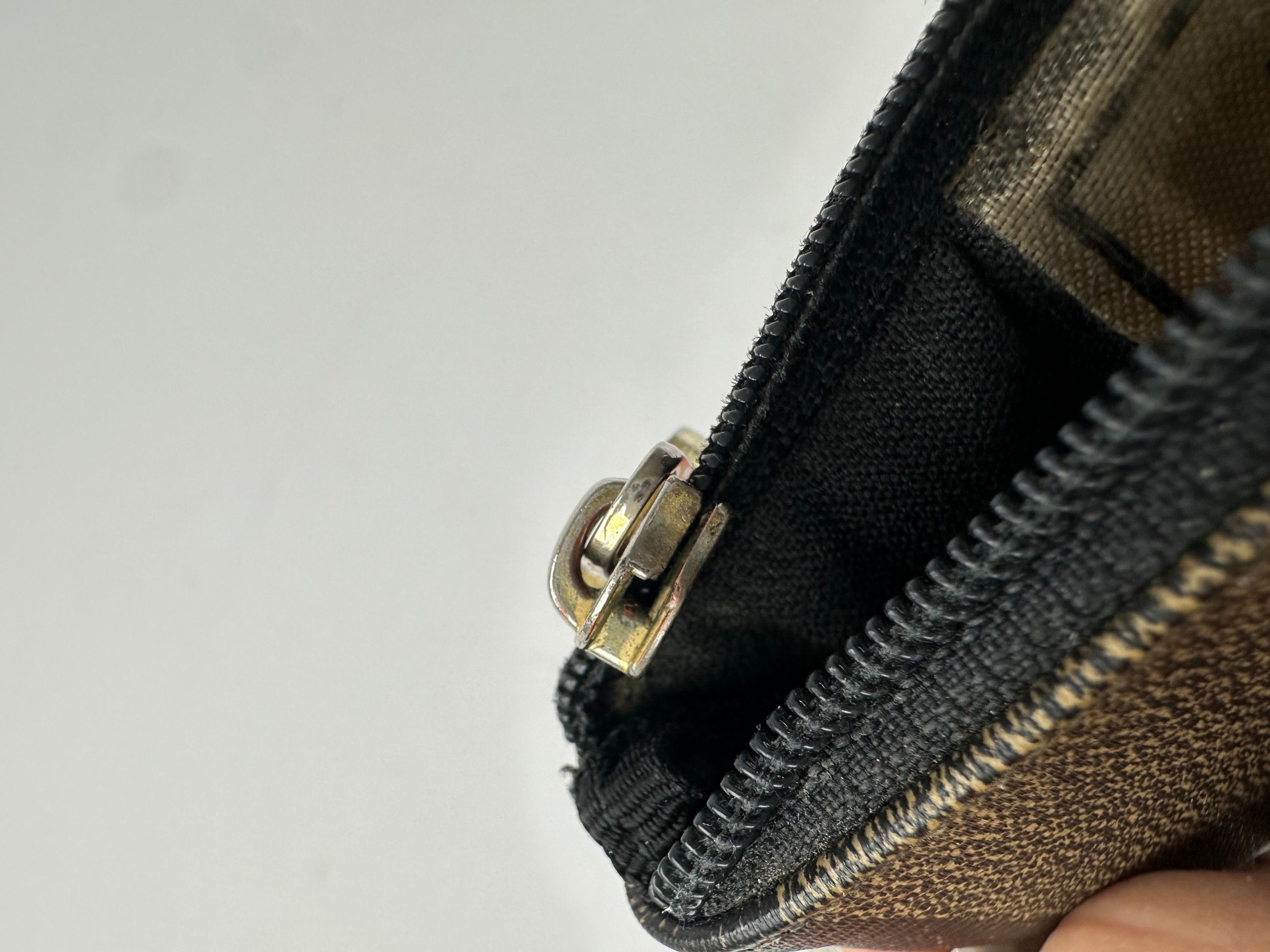 Fendi Vintage Card Holder Striped Brown Size ONE SIZE - 7 Thumbnail