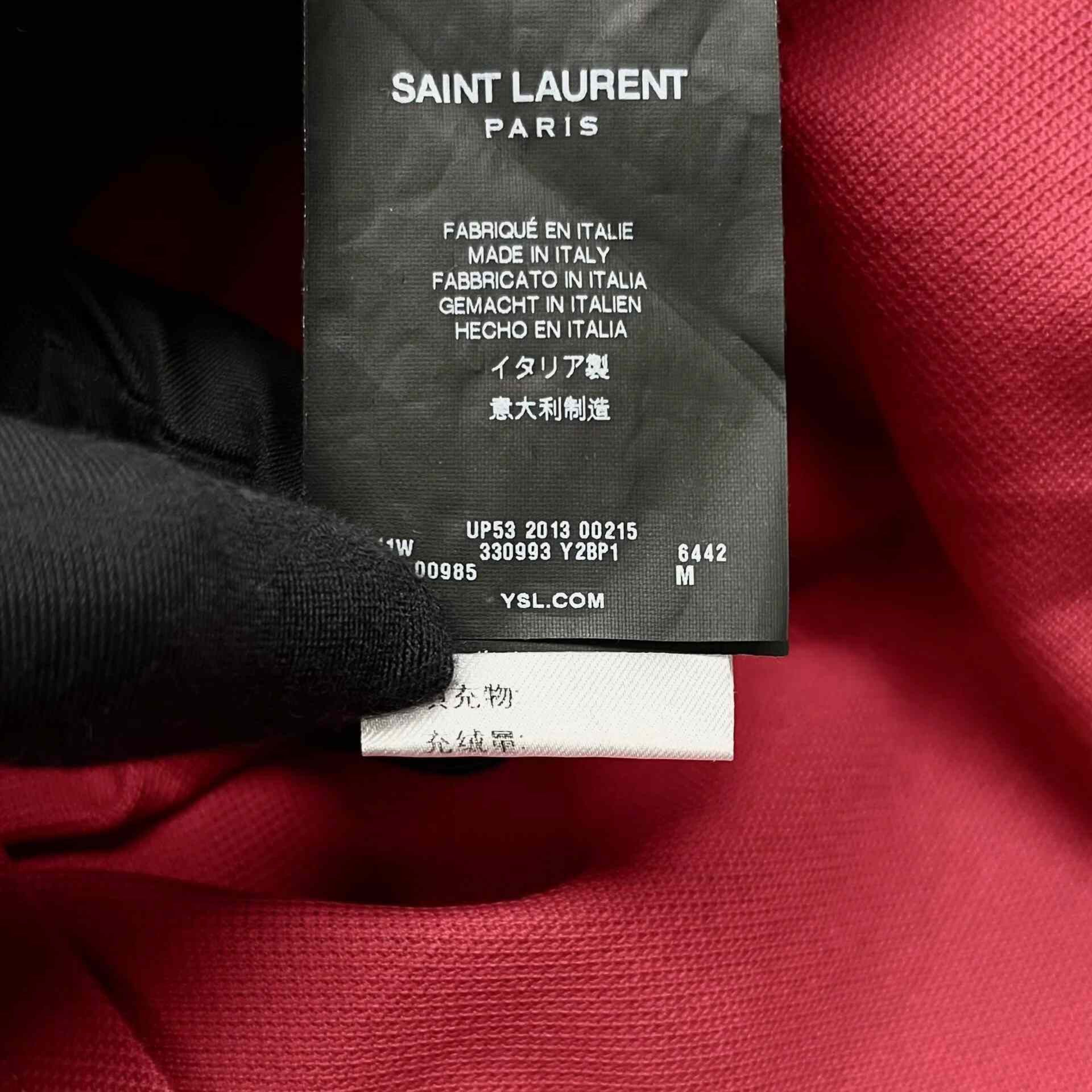 Saint Laurent Paris Saint Laurent Paris Embroidered Multi T-Shirt M Men Size US M / EU 48-50 / 2 - 4 Thumbnail