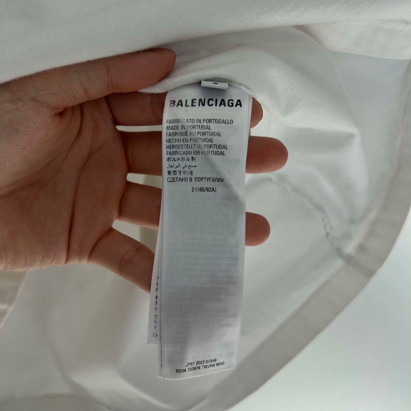 Balenciaga Balenciaga Embroidered White T-Shirt XL Men Size US XL / EU 56 / 4 - 4 Thumbnail