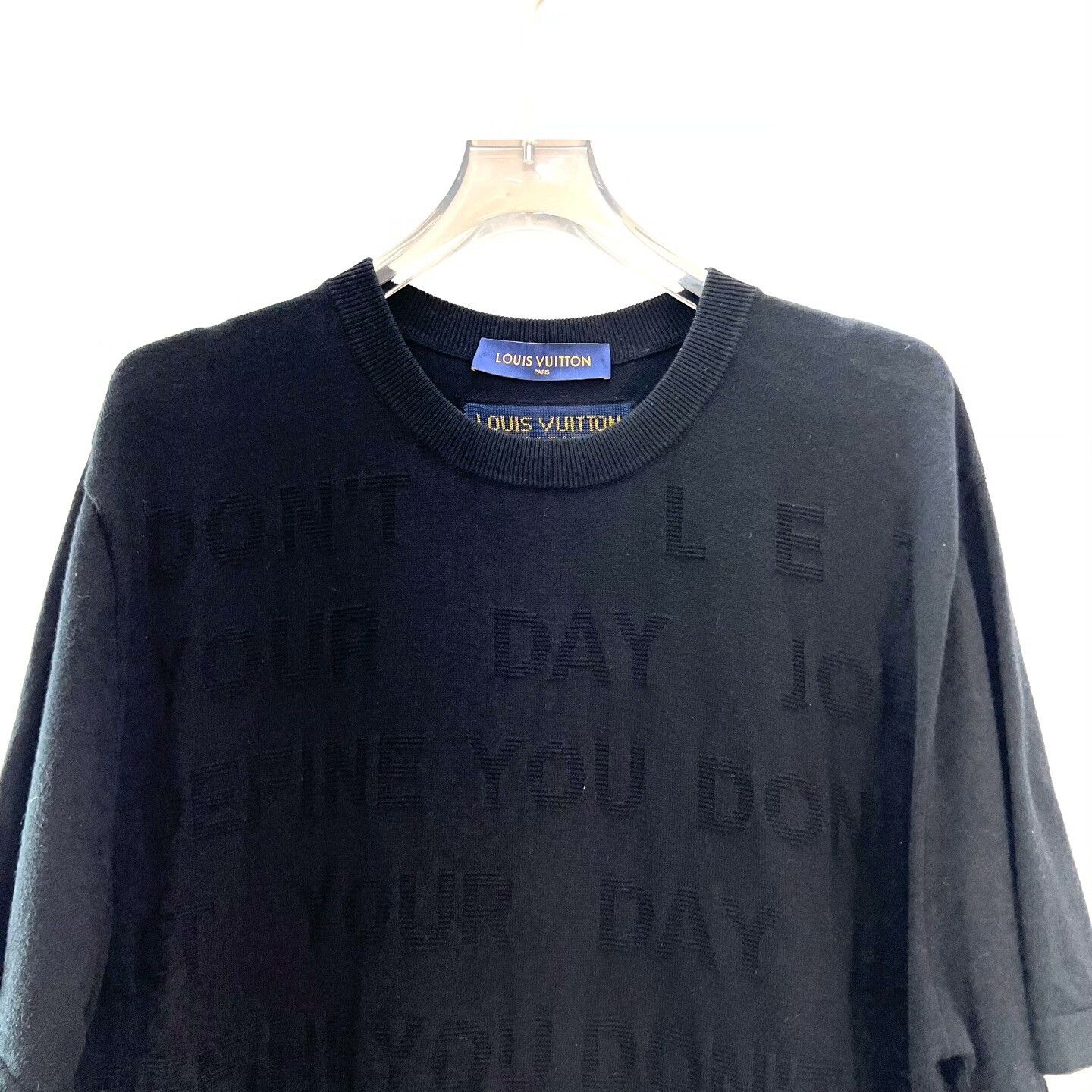 Louis Vuitton Louis Vuitton Knit Black T-Shirt XXL Men Size US XXL / EU 58 / 5 - 2 Thumbnail
