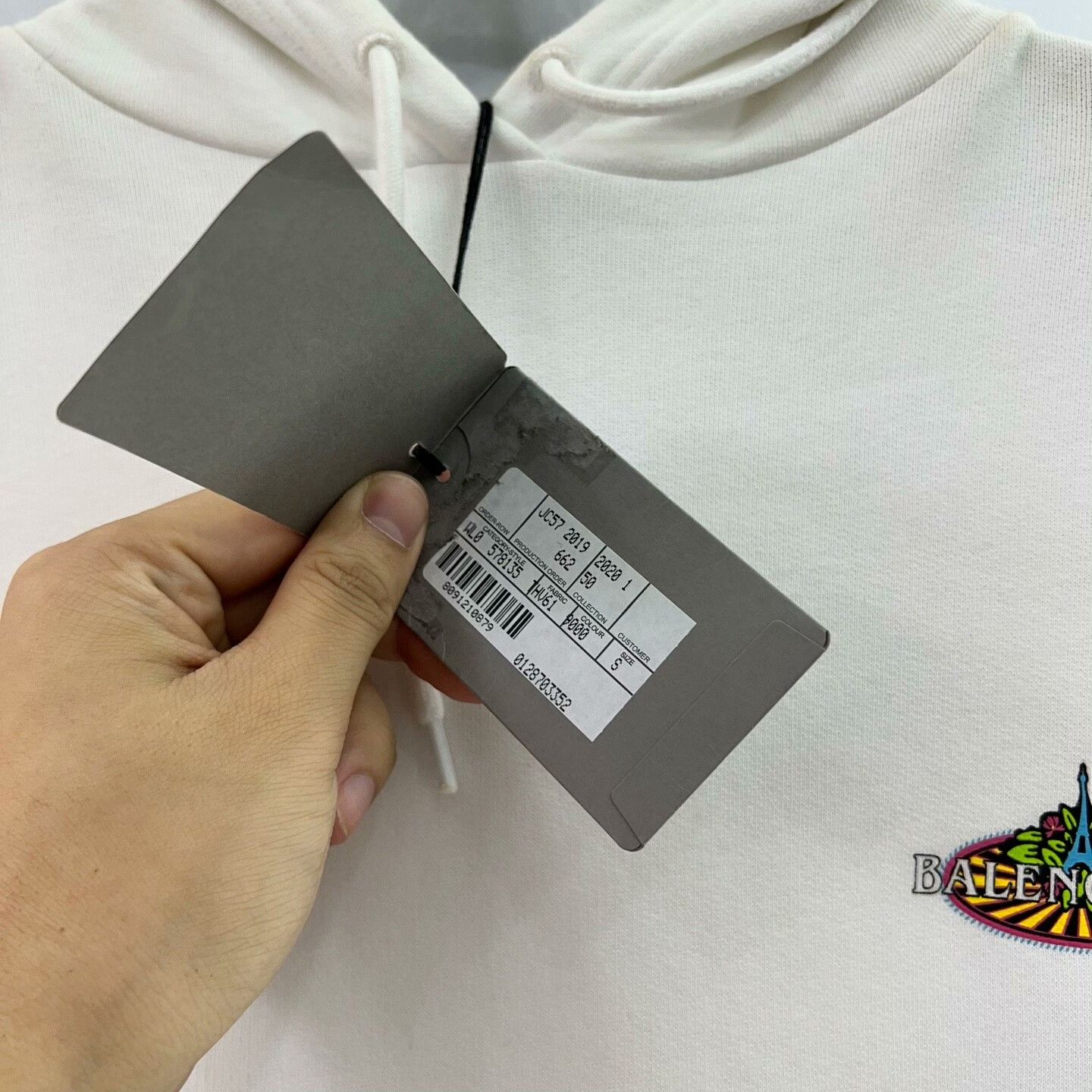 Balenciaga Balenciaga White Hoodie S Men Size US S / EU 44-46 / 1 - 4 Thumbnail