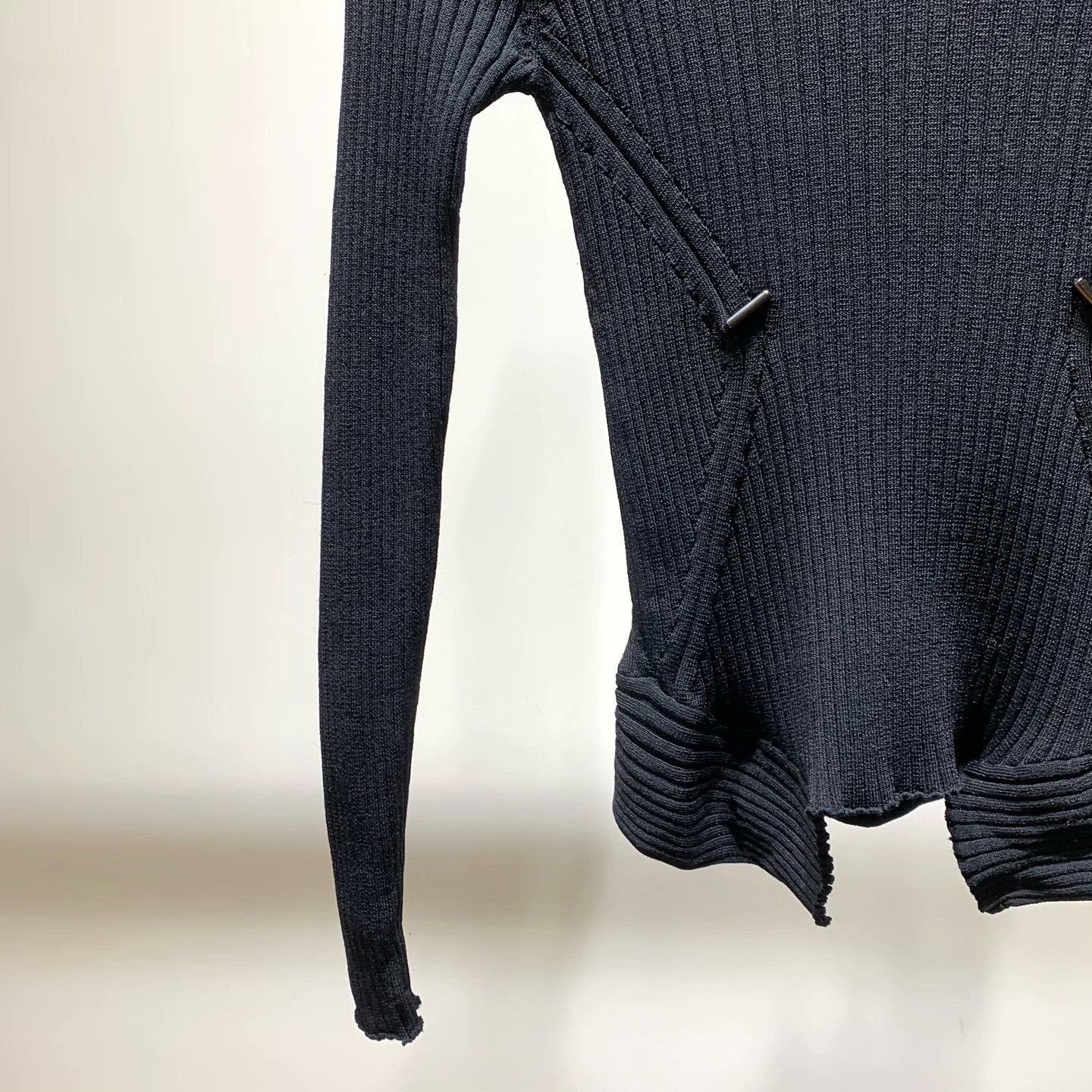 Other Knit Slim Black Sweater S Women Size S / US 4 / IT 40 - 4 Thumbnail