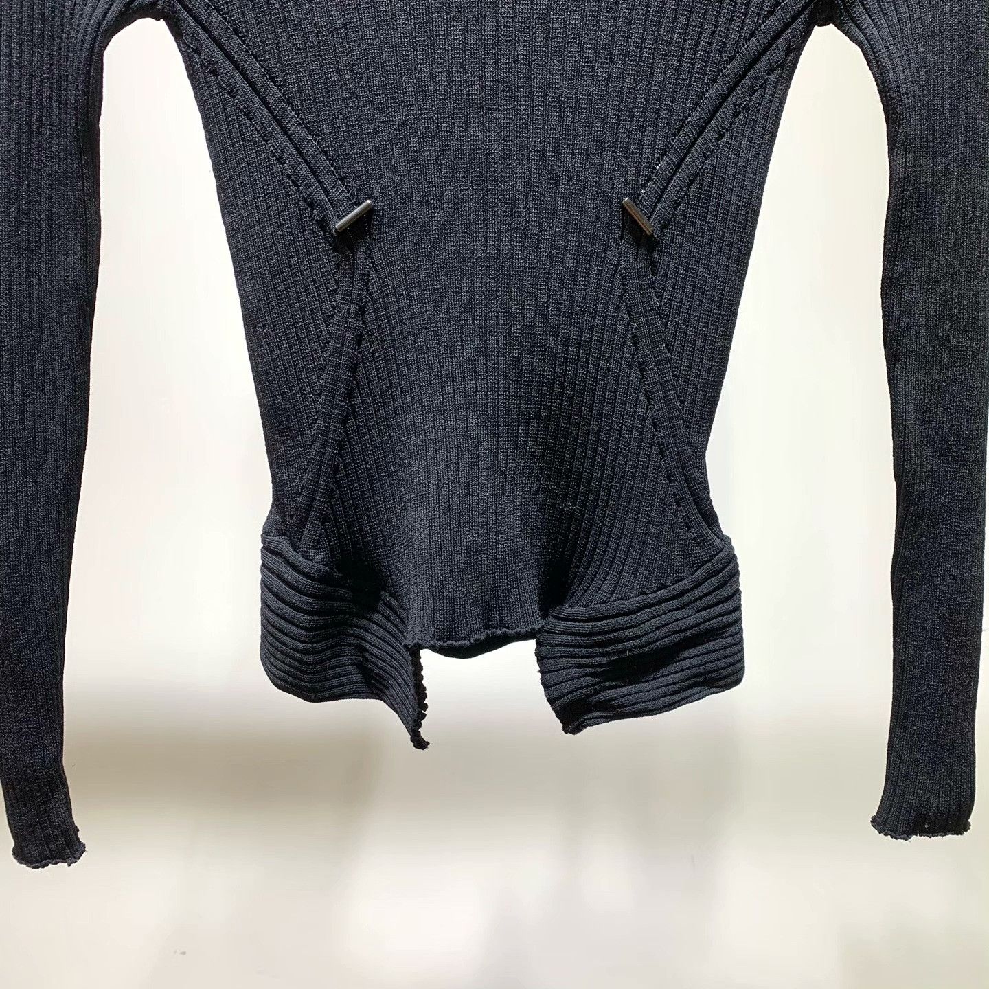 Other Knit Slim Black Sweater S Women Size S / US 4 / IT 40 - 3 Thumbnail
