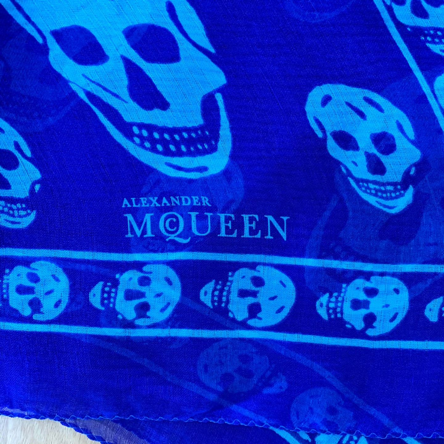Alexander McQueen Alexander McQueen Printed Scarf S Men Size ONE SIZE - 2 Thumbnail