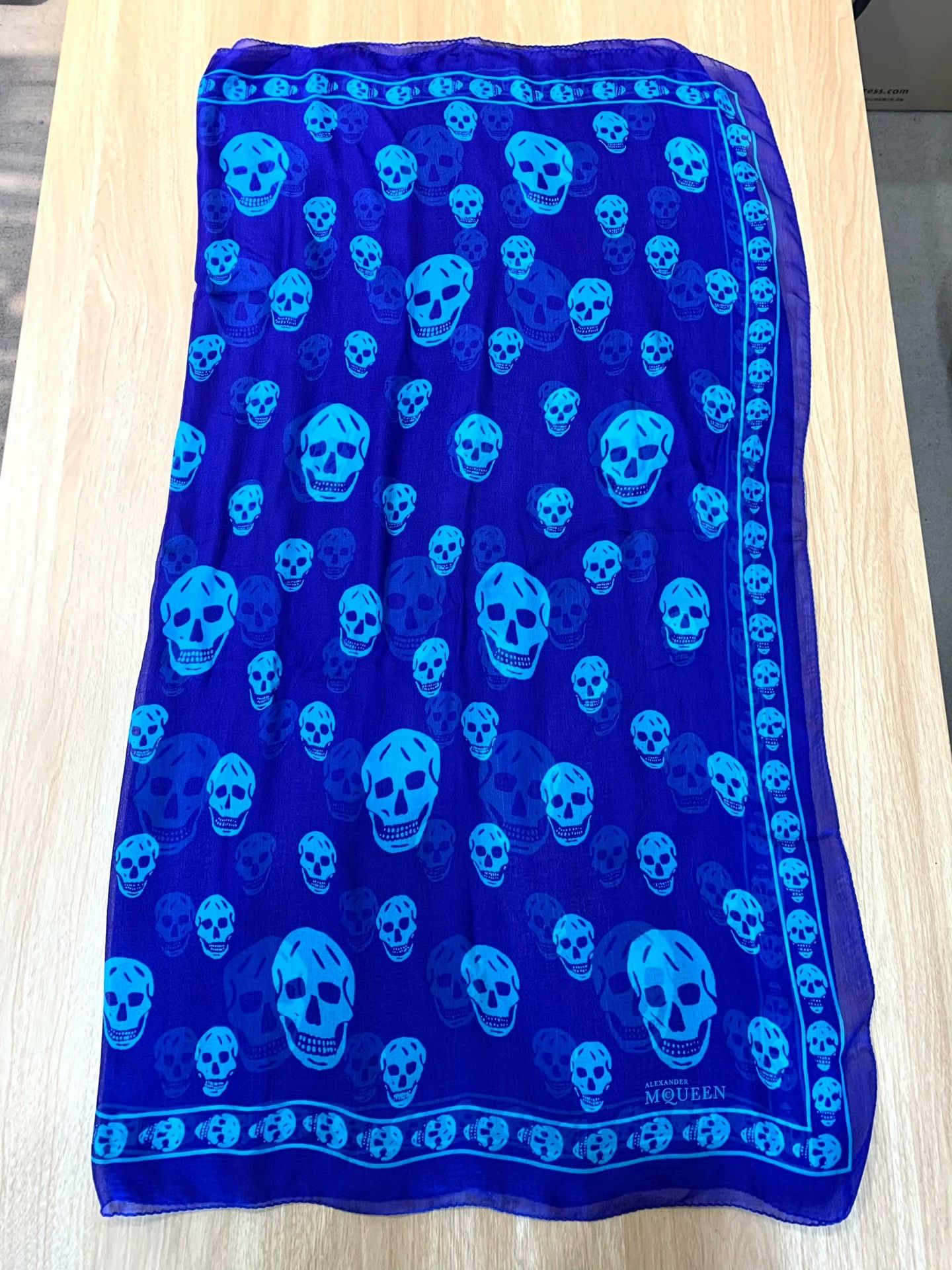 Alexander McQueen Alexander McQueen Printed Scarf S Men Size ONE SIZE - 4 Thumbnail