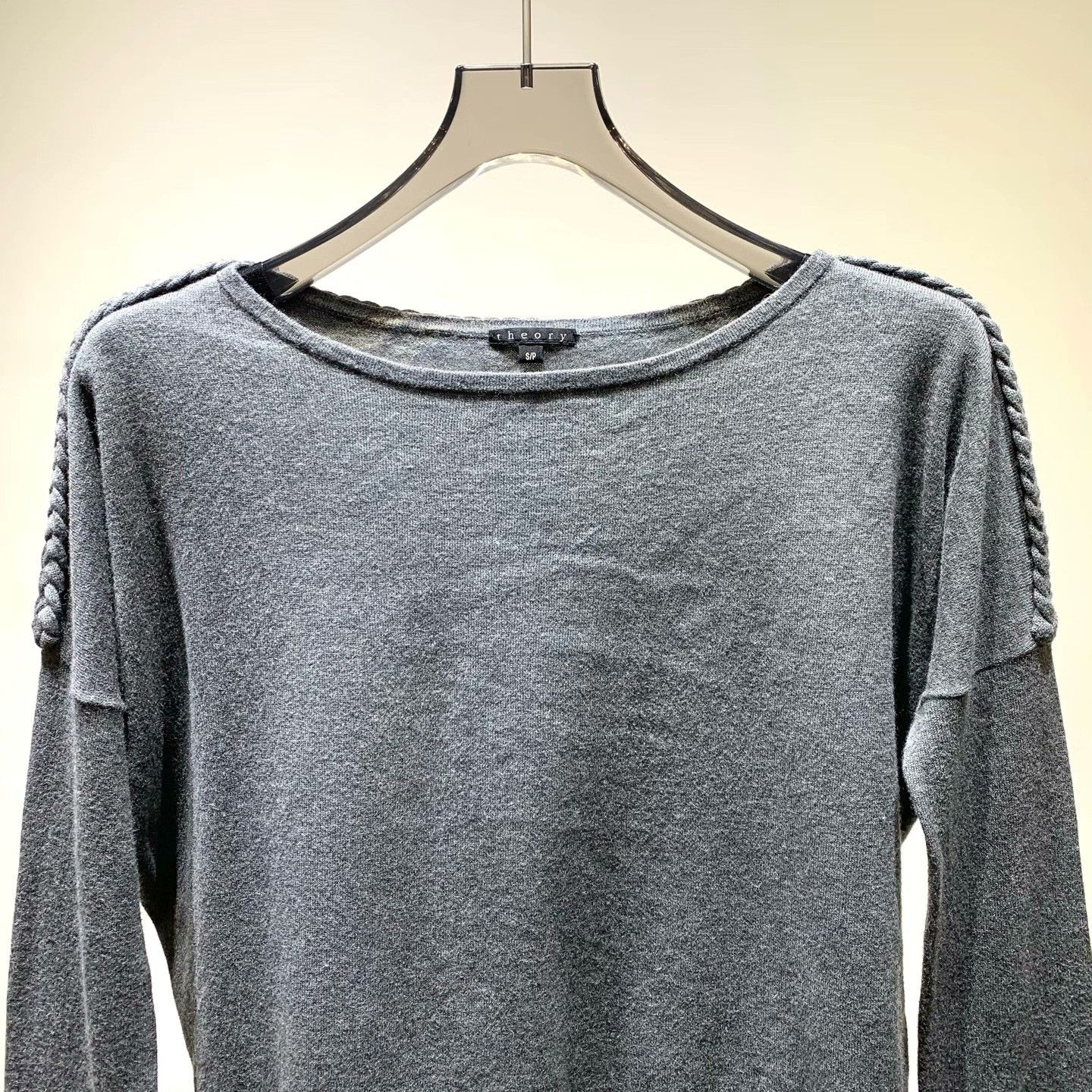 Other Knit Cropped Gray Sweater S Women Size S / US 4 / IT 40 - 2 Thumbnail