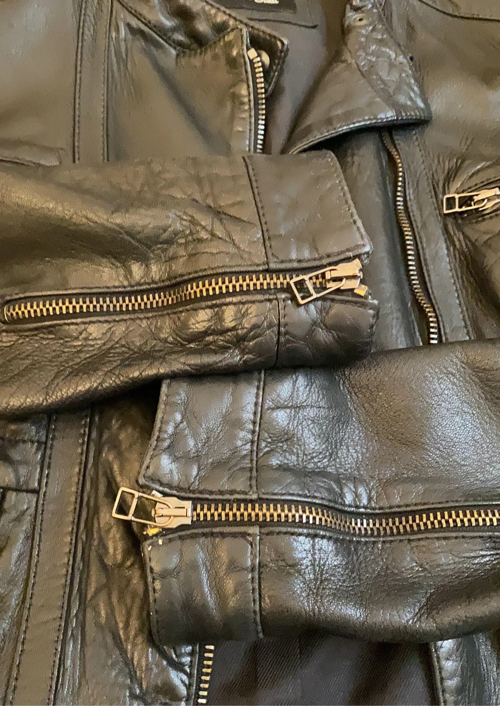 Massimo Dutti Massimo Dutti Leather Jacket Size S / US 4 / IT 40 - 7 Thumbnail