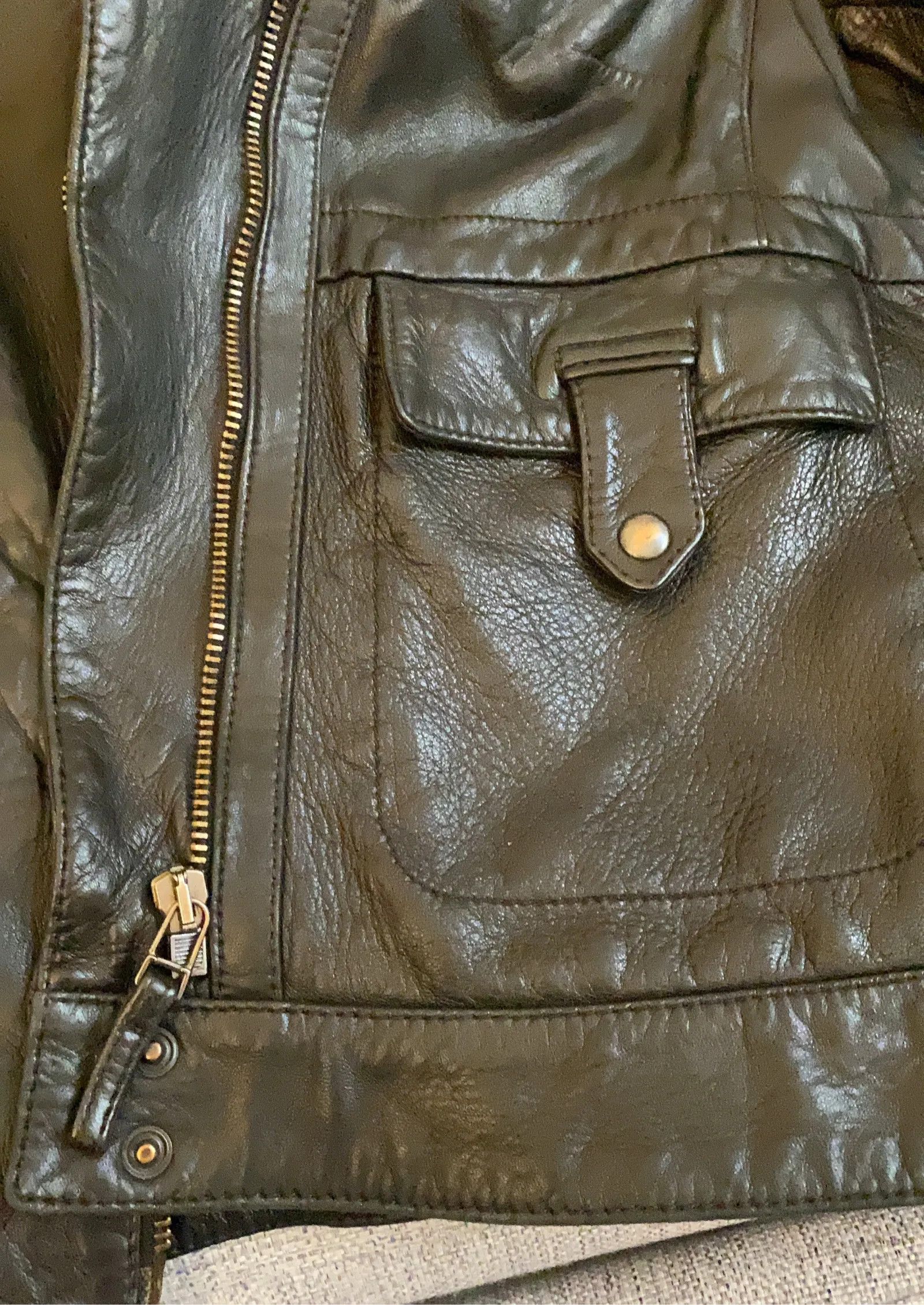 Massimo Dutti Massimo Dutti Leather Jacket Size S / US 4 / IT 40 - 5 Thumbnail
