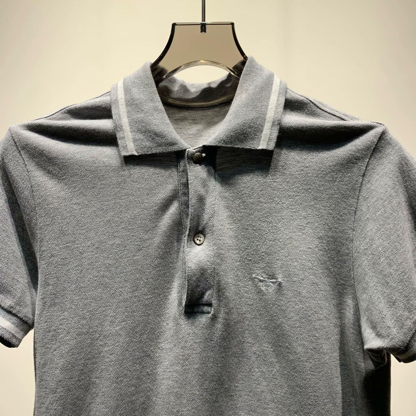 Dior Dior Embroidered Gray Polo 46 Men Size US L / EU 52-54 / 3 - 6 Thumbnail