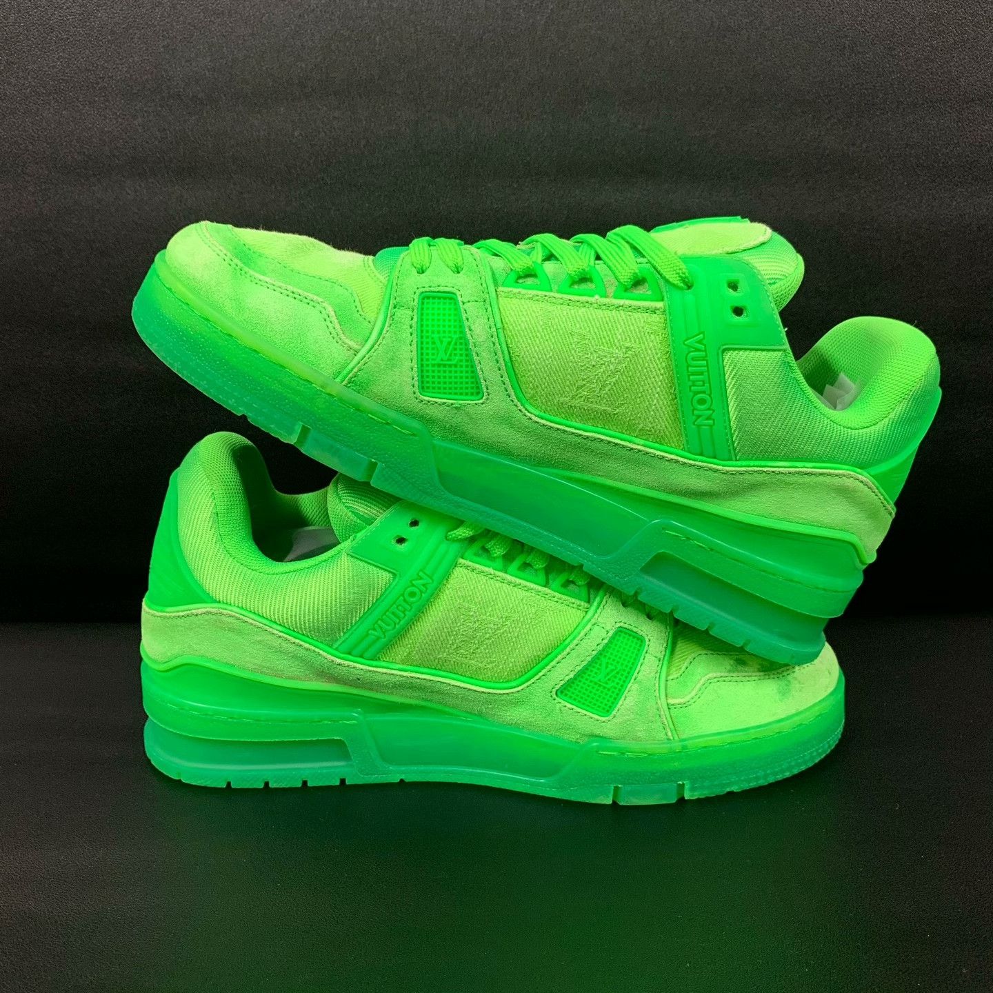 Louis Vuitton Louis Vuitton Training Denim Green Lowtop Sneakers 40 Men Size US 7.5 / EU 40-41 - 4 Thumbnail