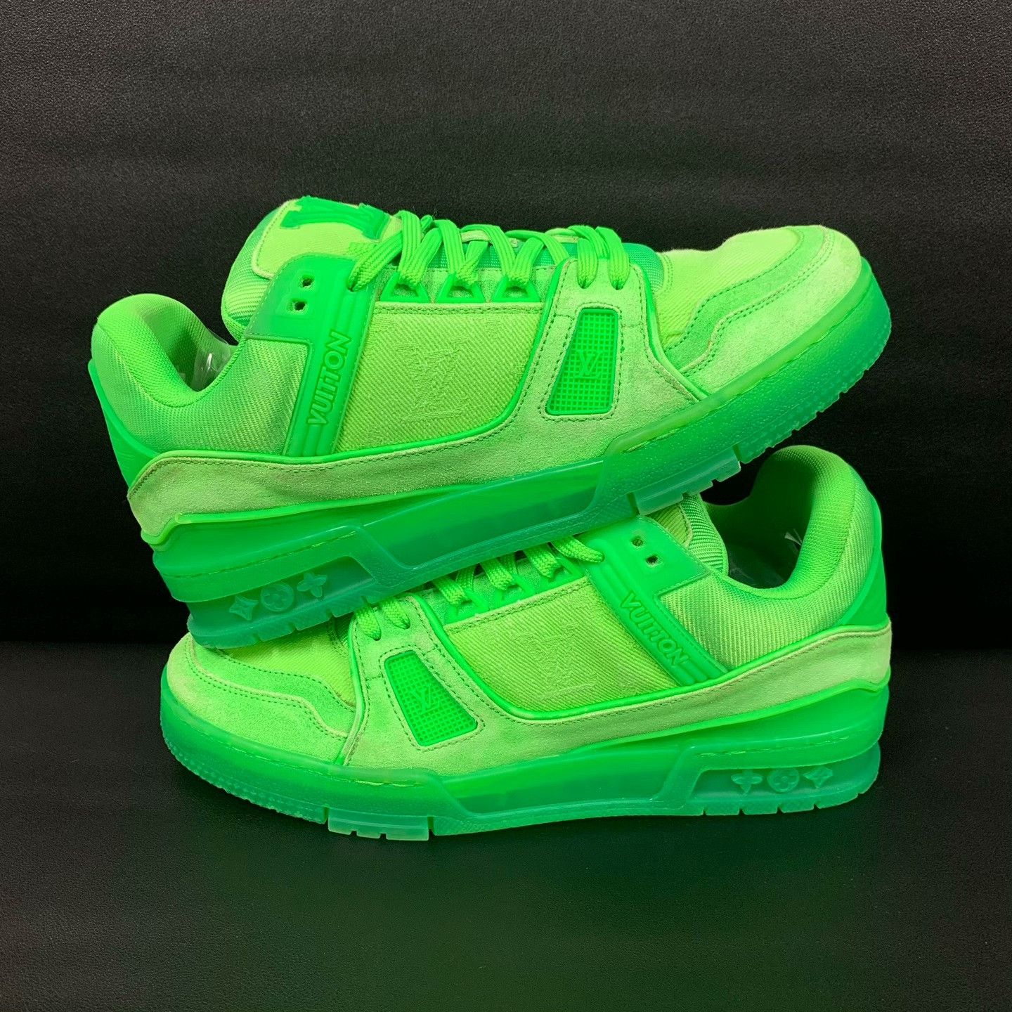 Louis Vuitton Louis Vuitton Training Denim Green Lowtop Sneakers 40 Men Size US 7.5 / EU 40-41 - 5 Thumbnail