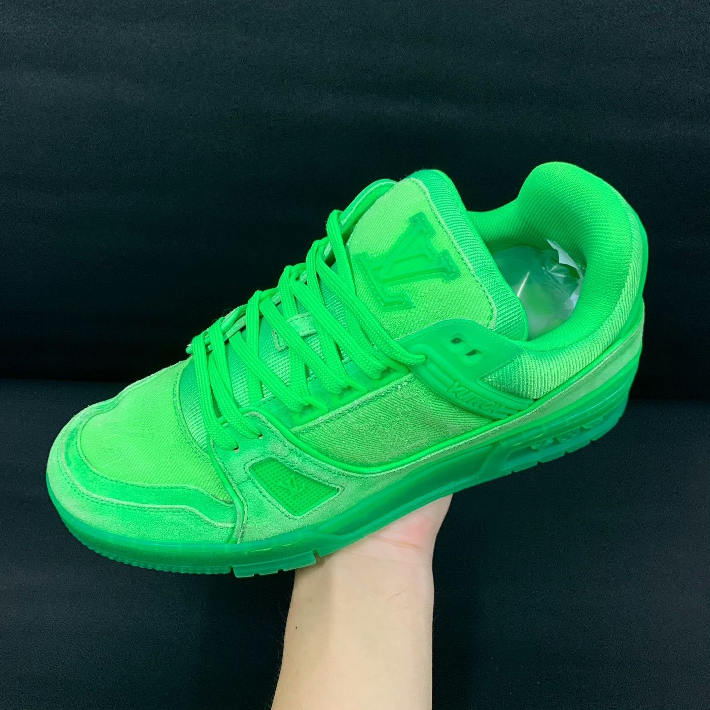 Louis Vuitton Louis Vuitton Training Denim Green Lowtop Sneakers 40 Men Size US 7.5 / EU 40-41 - 7 Thumbnail