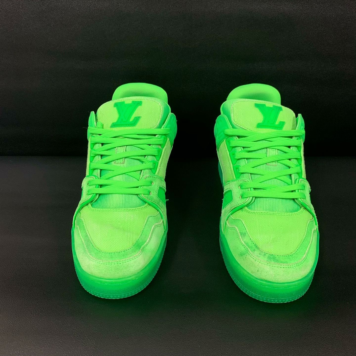 Louis Vuitton Louis Vuitton Training Denim Green Lowtop Sneakers 40 Men Size US 7.5 / EU 40-41 - 3 Thumbnail