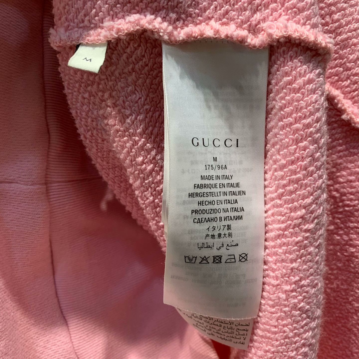 Gucci Gucci Pink Hoodie M Men Size US M / EU 48-50 / 2 - 5 Thumbnail