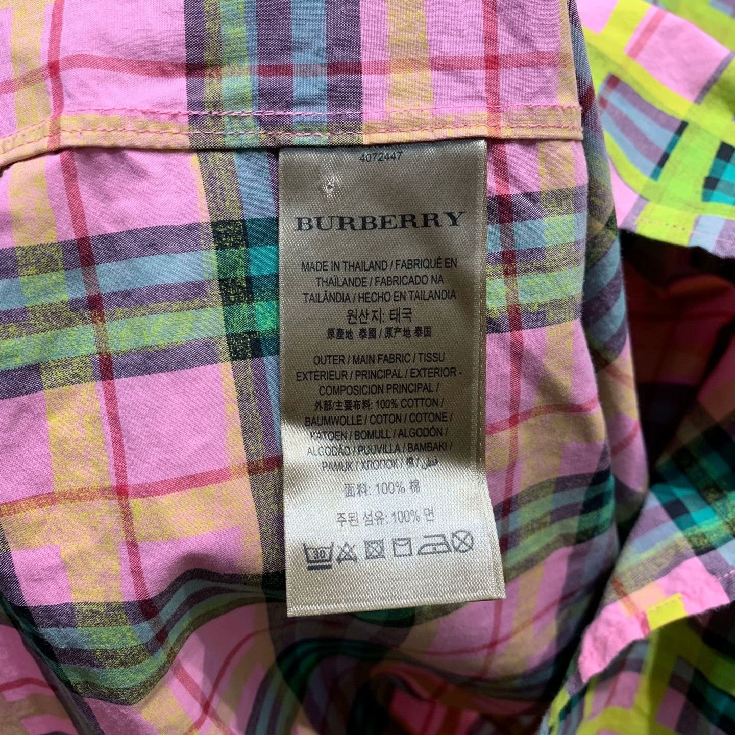 Burberry Burberry Patchwork Plaid Button Up 6 Women Size XS / US 0-2 / IT 36-38 - 5 Thumbnail