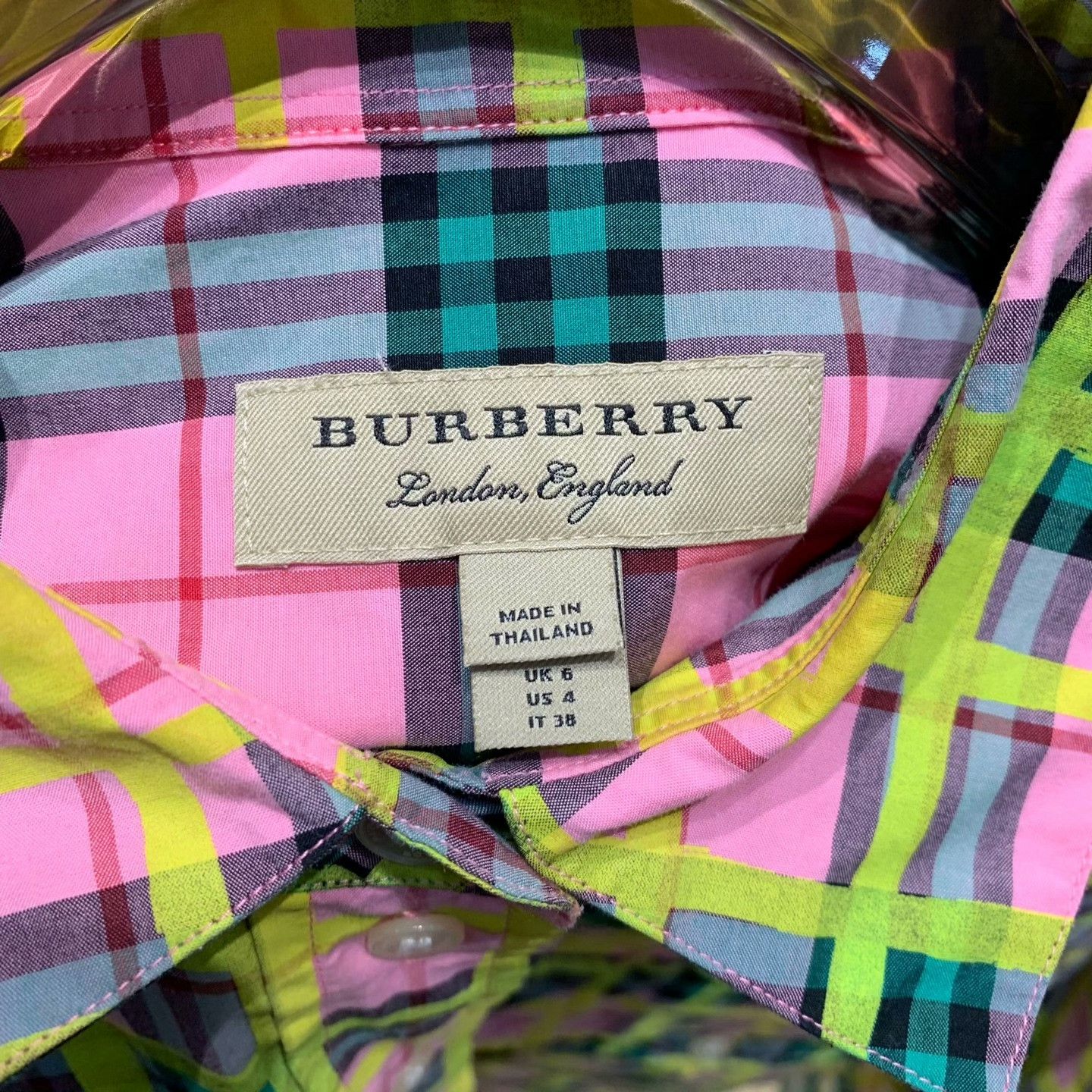 Burberry Burberry Patchwork Plaid Button Up 6 Women Size XS / US 0-2 / IT 36-38 - 4 Thumbnail
