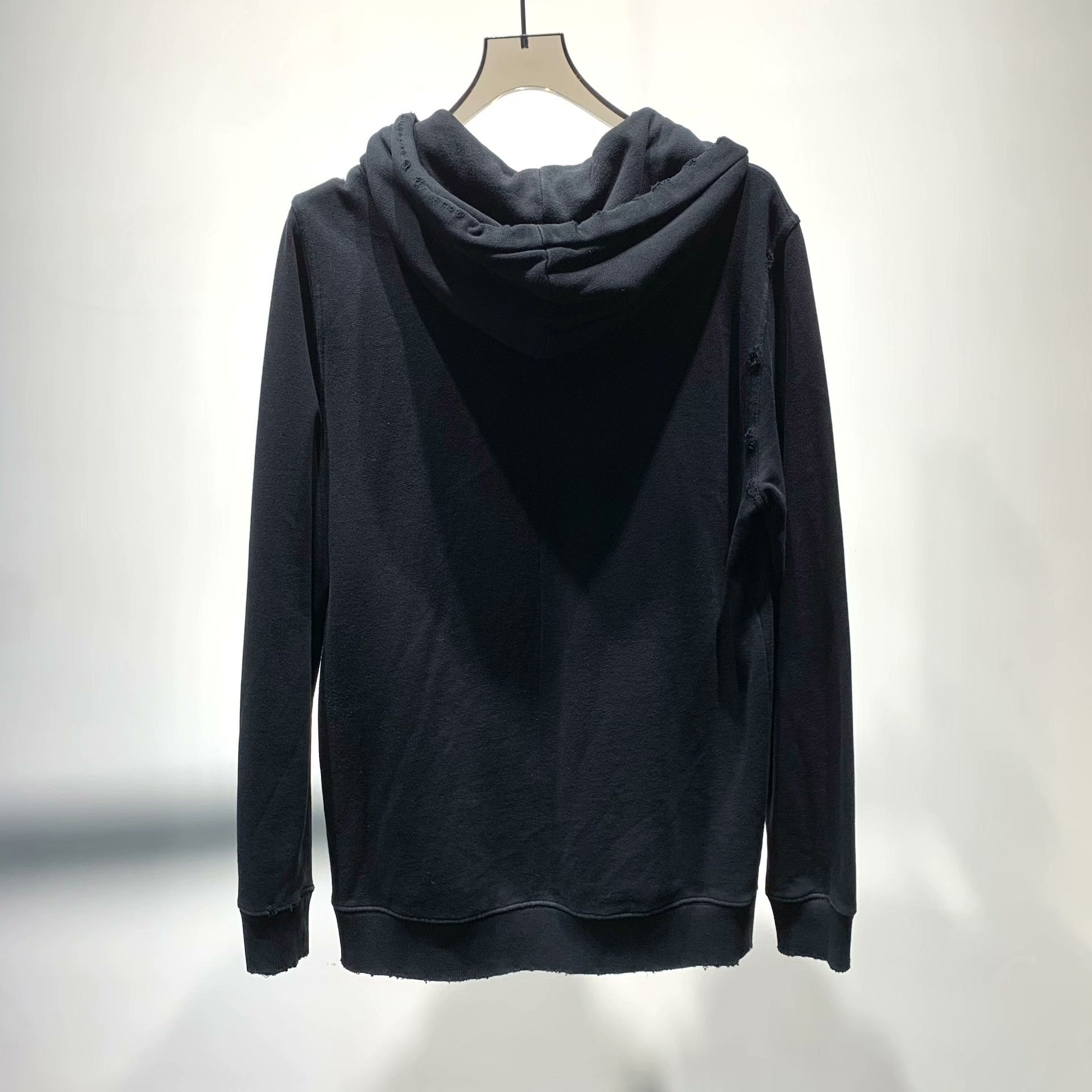 Givenchy Givenchy Distressed Black Hoodie XS Men Size US XS / EU 42 / 0 - 2 Thumbnail