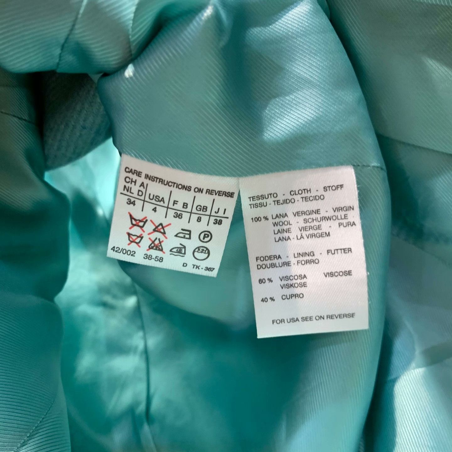 Max Mara Max Mara Blue Jacket 34 Women Size XS / US 0-2 / IT 36-38 - 6 Thumbnail
