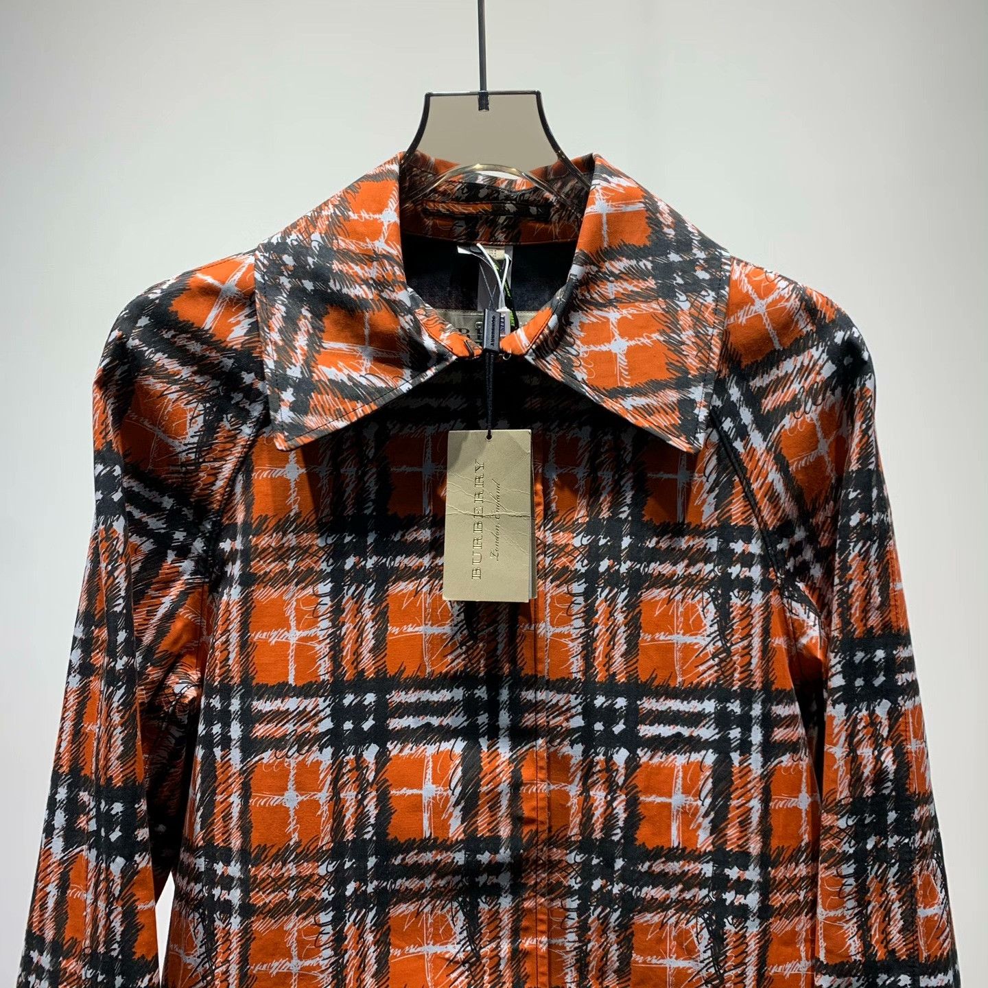 Burberry Burberry Graphic Plaid Coat 8 Women Size XS / US 0-2 / IT 36-38 - 2 Thumbnail