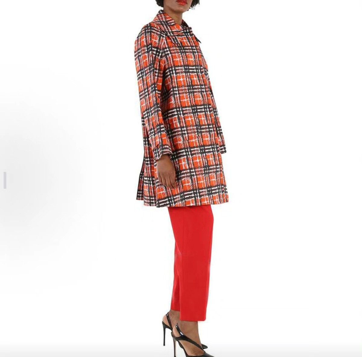 Burberry Burberry Graphic Plaid Coat 8 Women Size XS / US 0-2 / IT 36-38 - 7 Thumbnail
