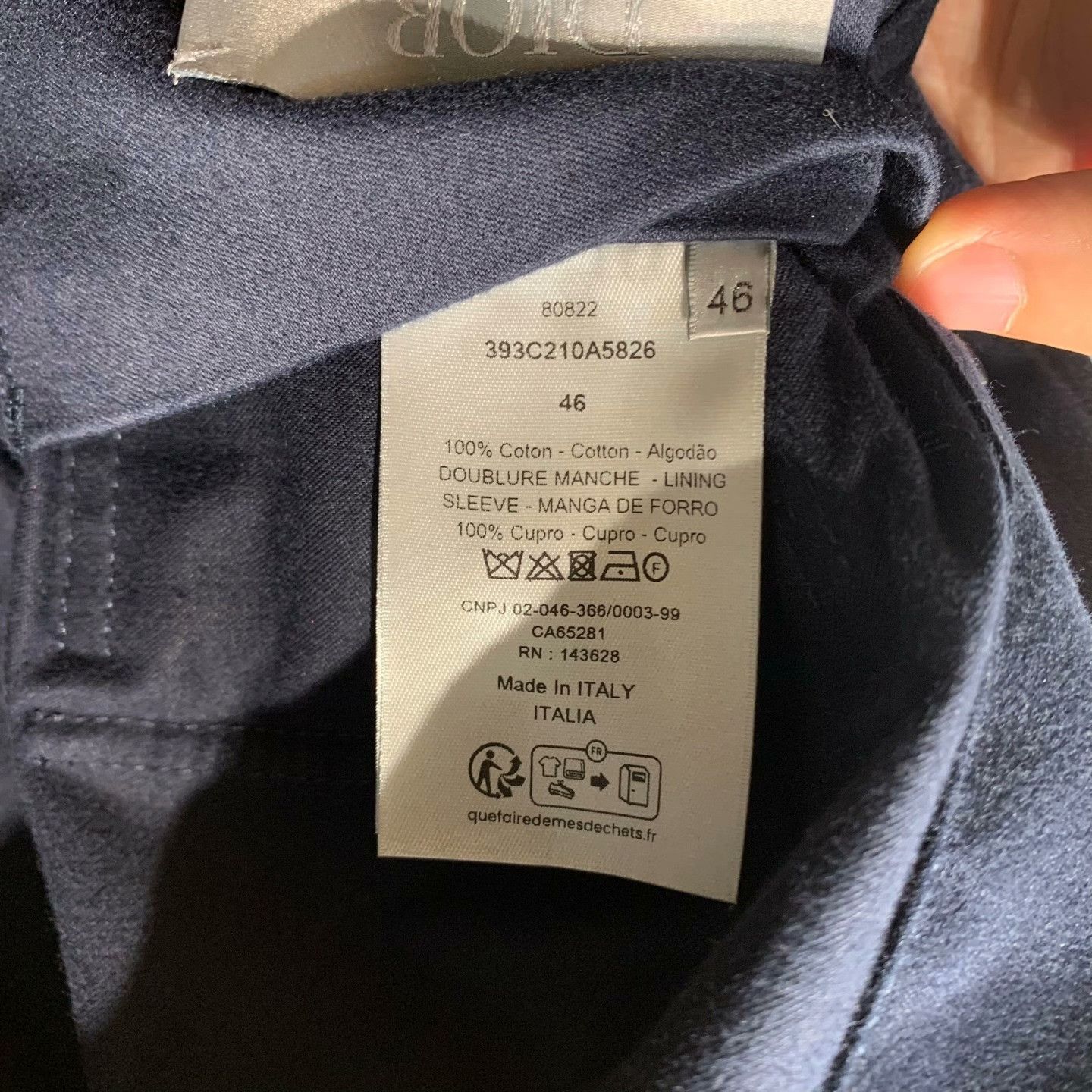 Dior Dior Collab Blue Suit 46 Men Size 40R - 8 Thumbnail