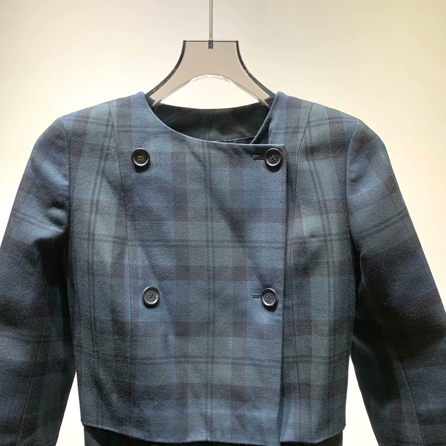 Other Other Wool Plaid Jacket 34 Women Size XS / US 0-2 / IT 36-38 - 4 Thumbnail
