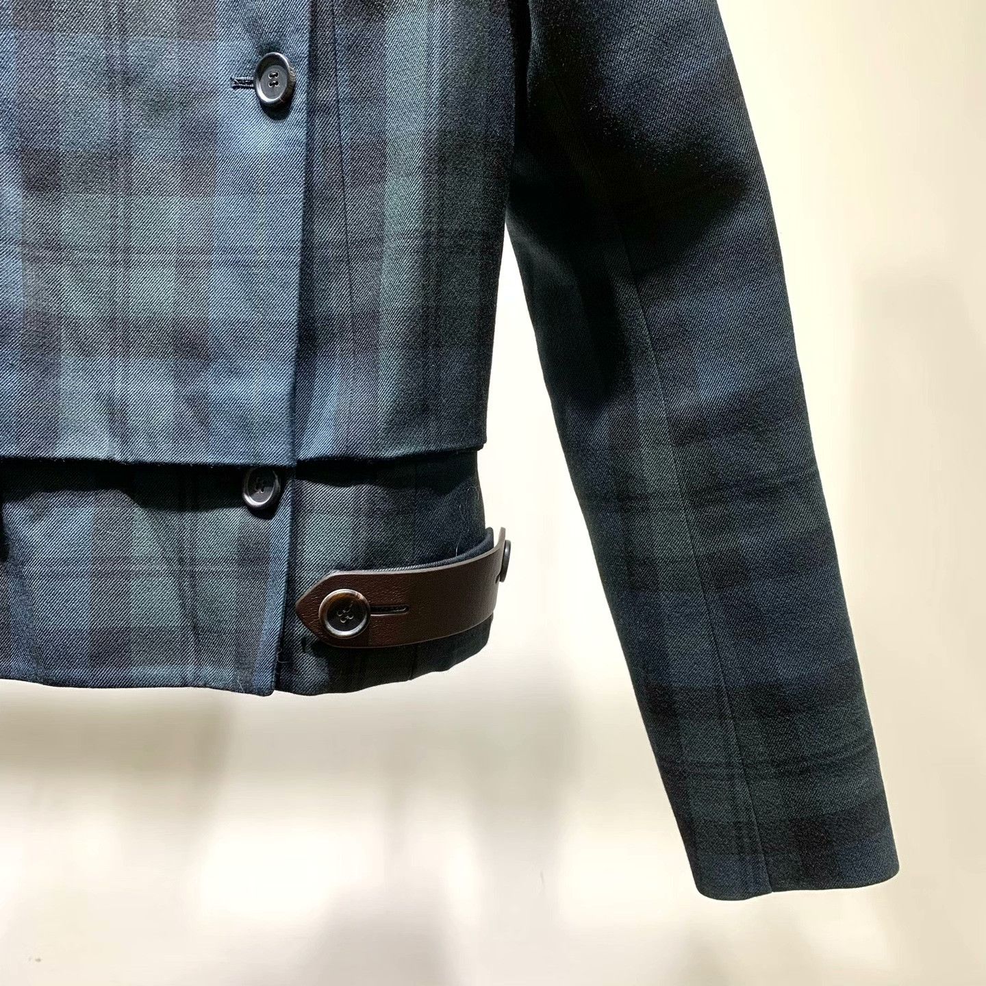 Other Other Wool Plaid Jacket 34 Women Size XS / US 0-2 / IT 36-38 - 3 Thumbnail