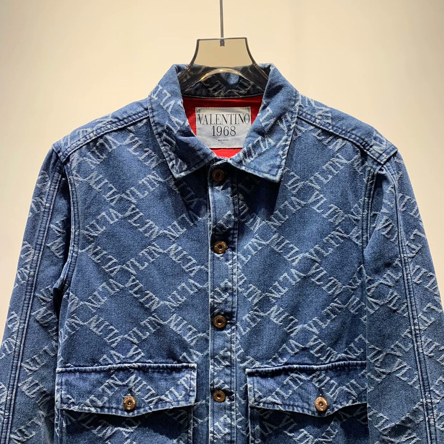 Valentino Valentino Denim Embroidered Light Jacket M Men Size US M / EU 48-50 / 2 - 5 Thumbnail