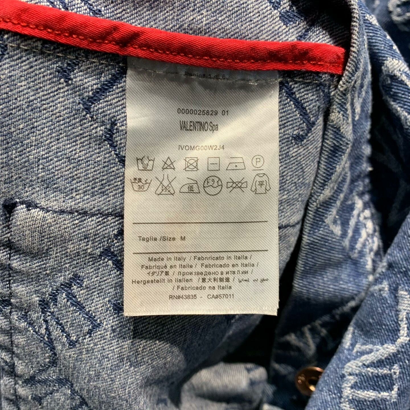 Valentino Valentino Denim Embroidered Light Jacket M Men Size US M / EU 48-50 / 2 - 6 Thumbnail