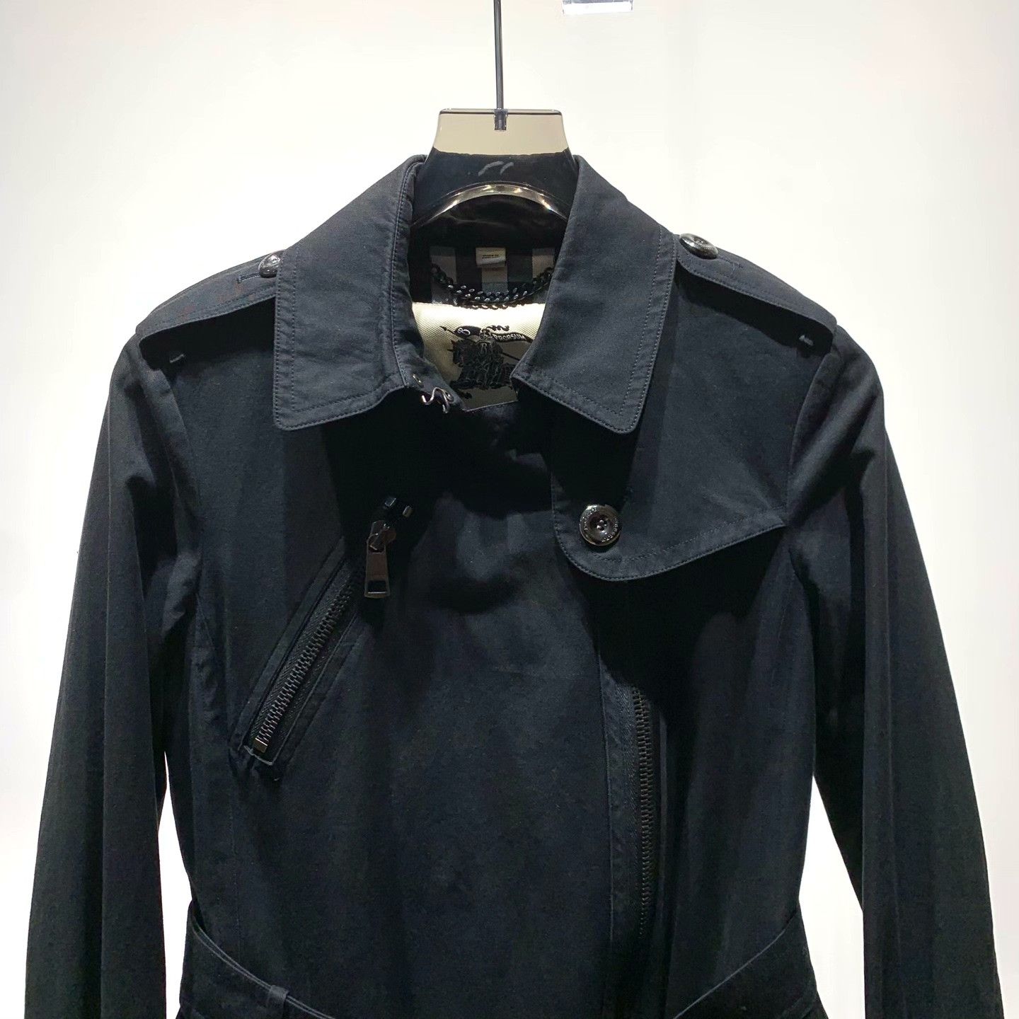 Burberry Burberry Black Coat 39 Women Size M / US 6-8 / IT 42-44 - 3 Thumbnail
