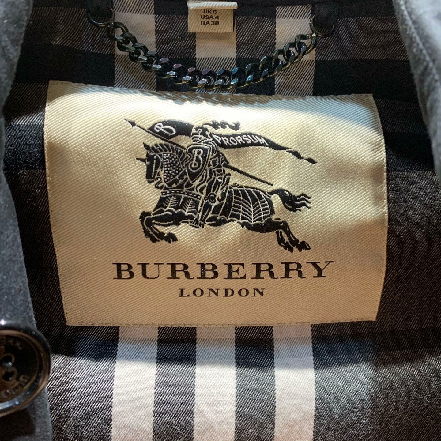 Burberry Burberry Black Coat 39 Women Size M / US 6-8 / IT 42-44 - 6 Thumbnail
